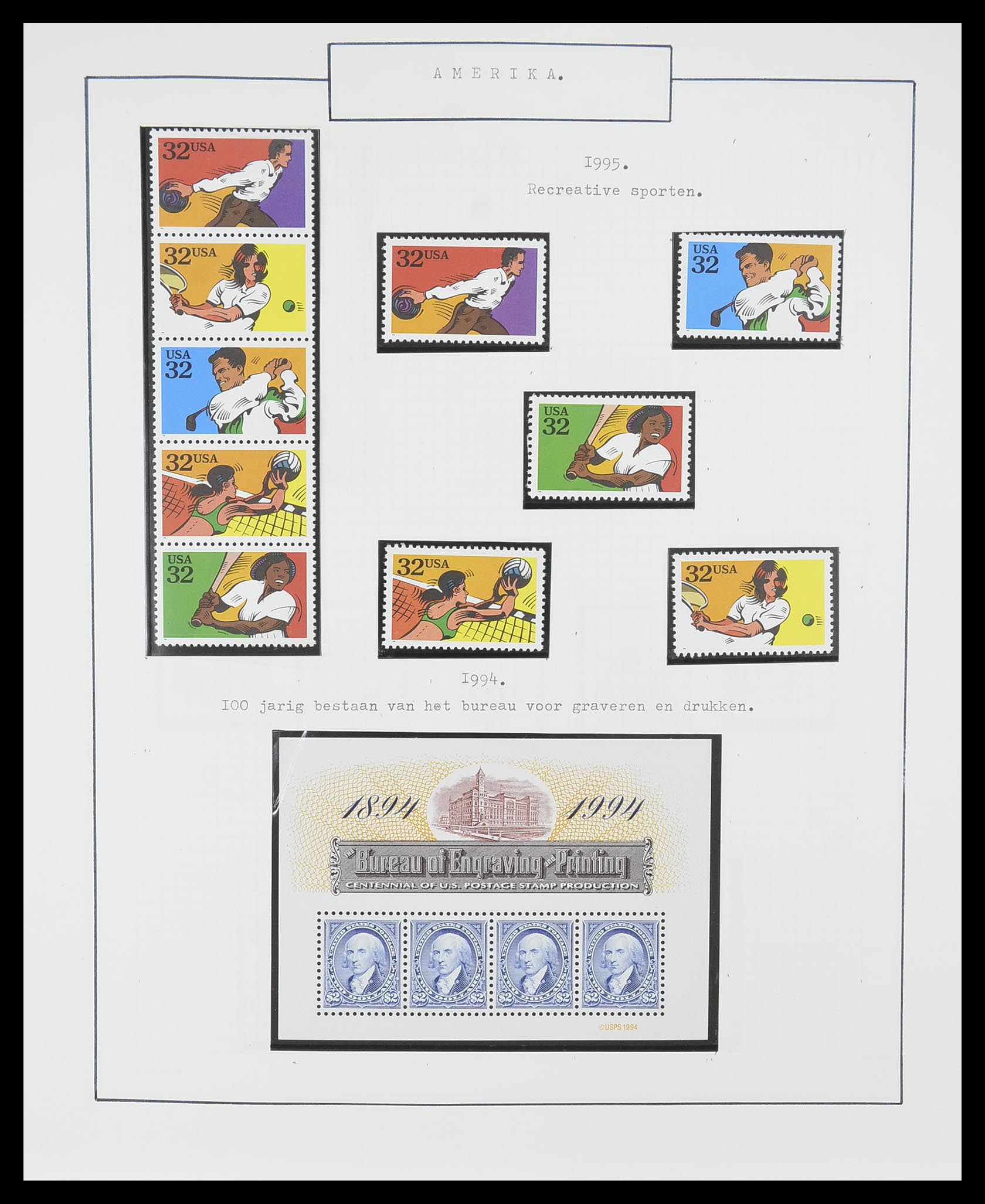 33823 057 - Stamp collection 33823 USA 1989-1998.