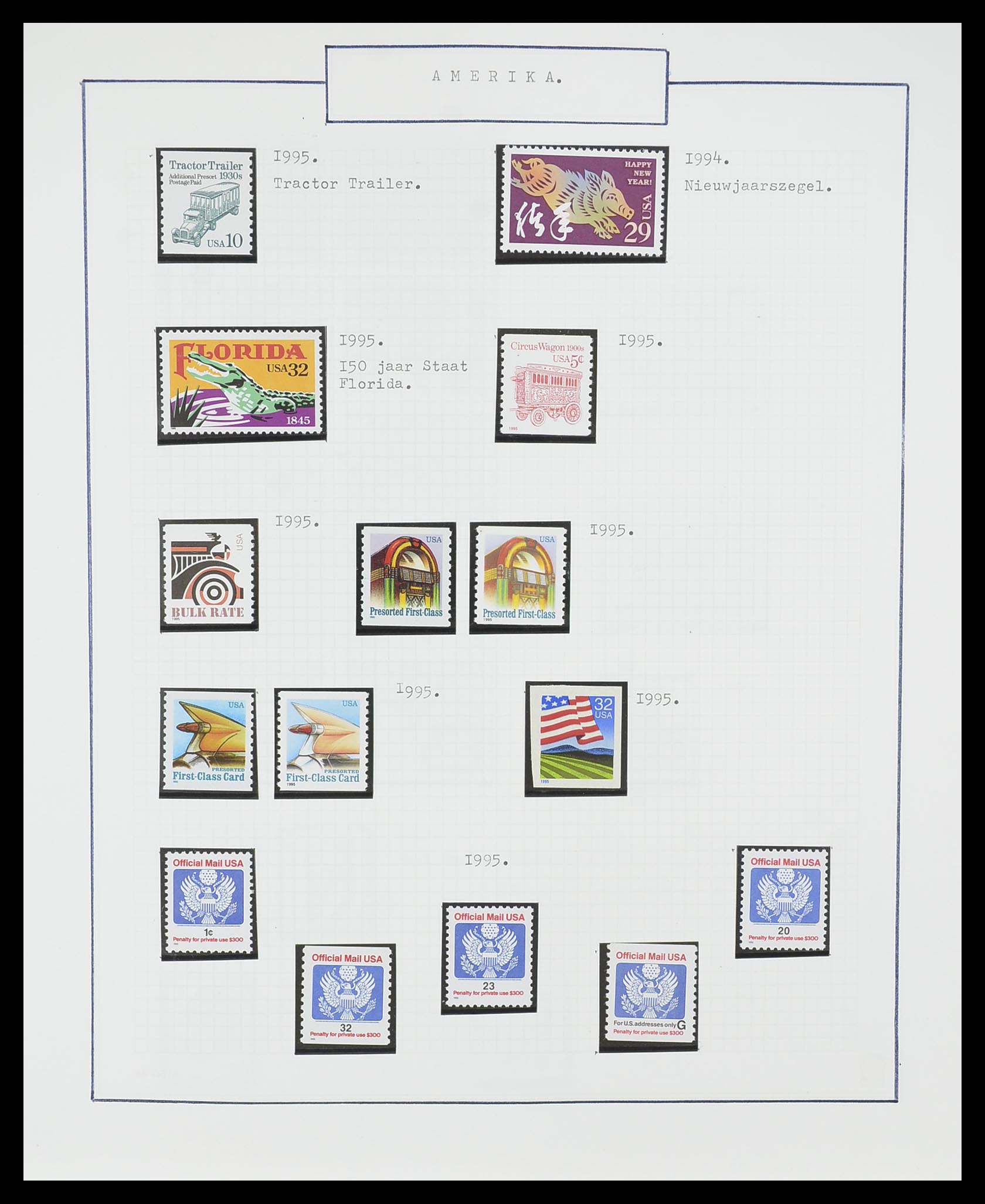 33823 059 - Stamp collection 33823 USA 1989-1998.