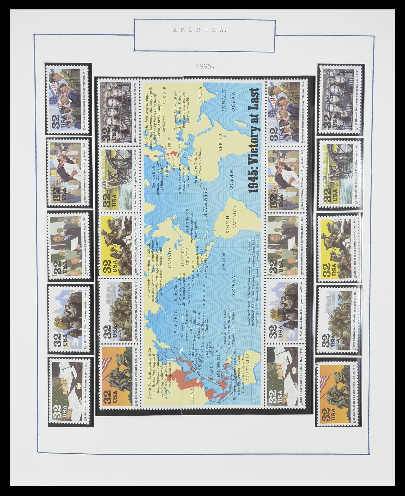 33823 061 - Stamp collection 33823 USA 1989-1998.