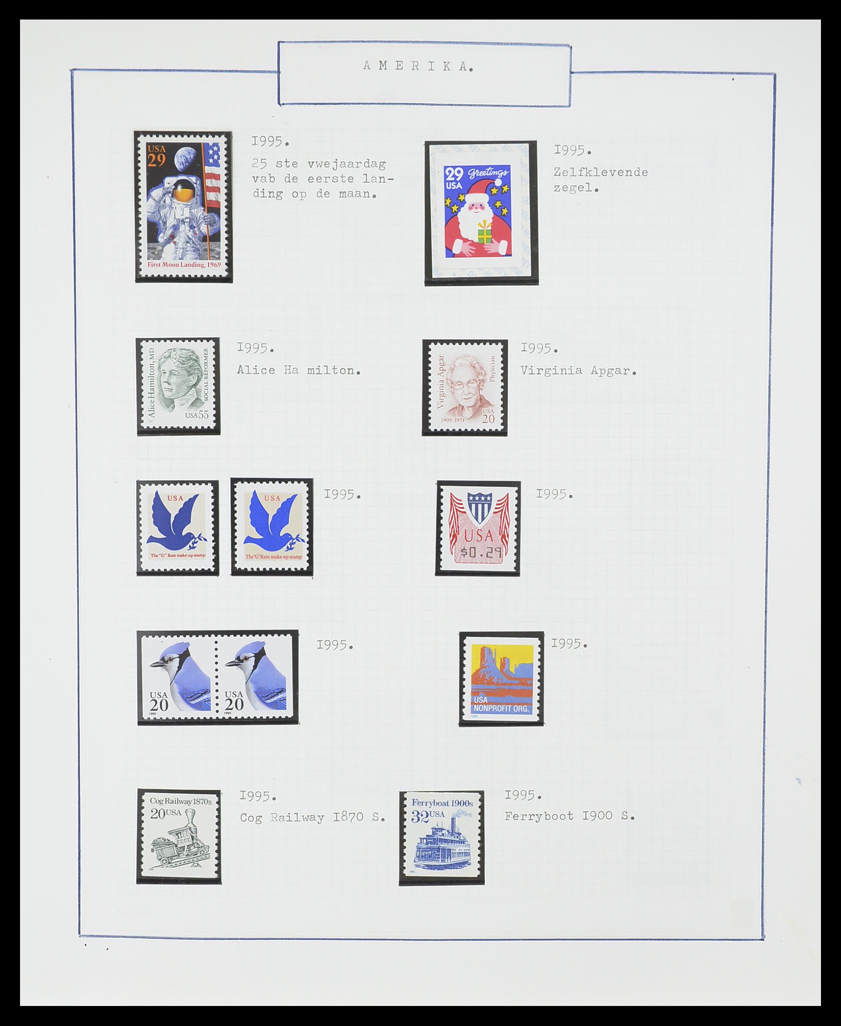 33823 067 - Stamp collection 33823 USA 1989-1998.