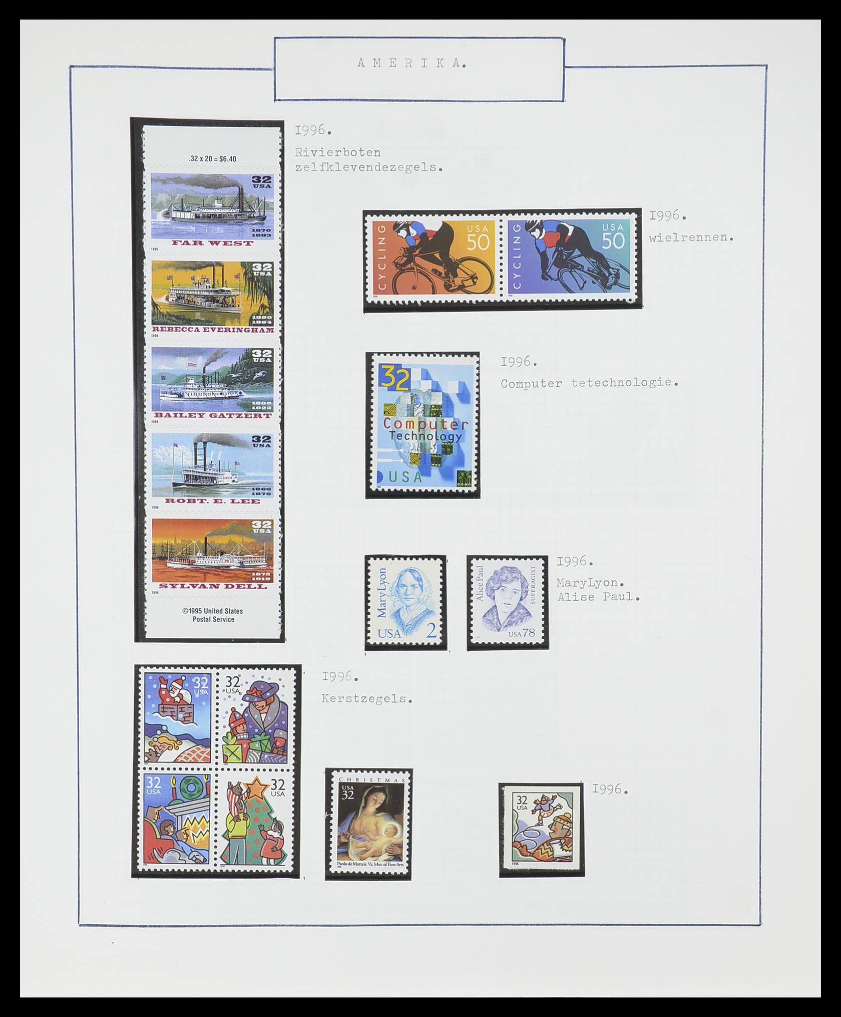 33823 082 - Stamp collection 33823 USA 1989-1998.