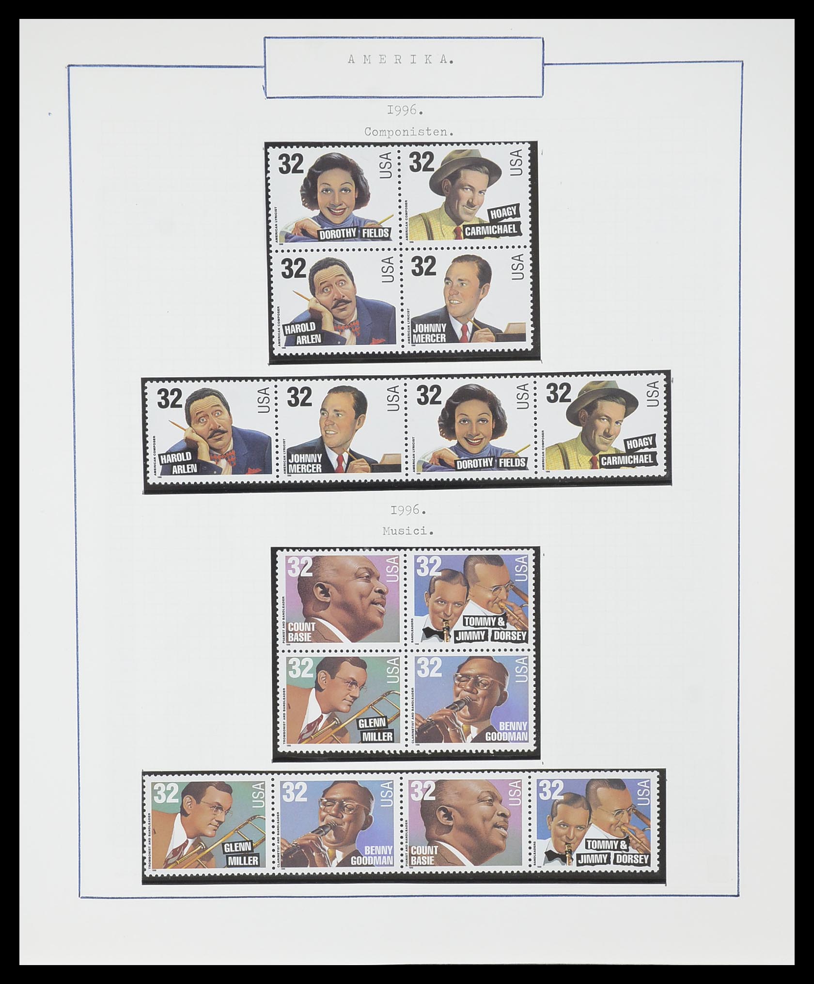 33823 083 - Stamp collection 33823 USA 1989-1998.