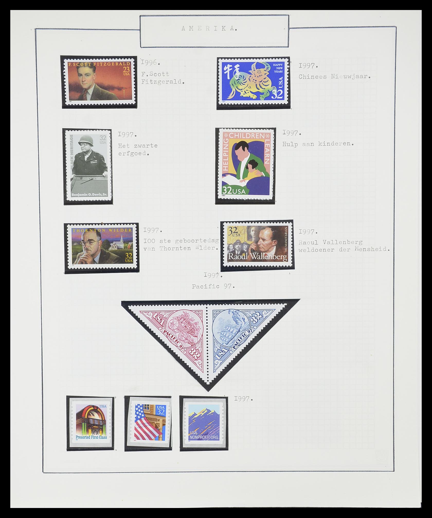 33823 085 - Stamp collection 33823 USA 1989-1998.