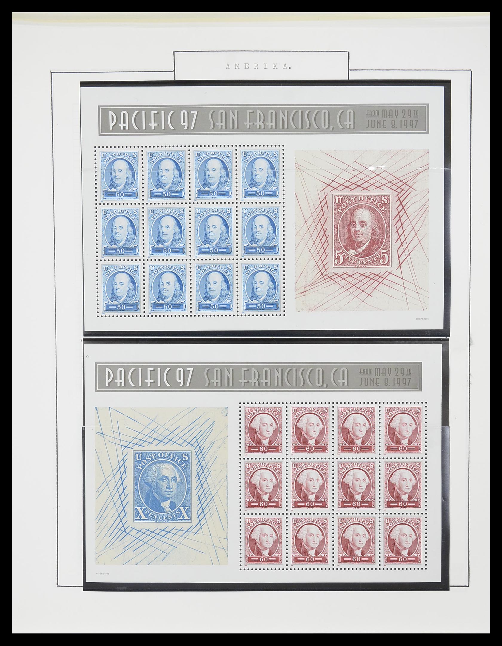 33823 089 - Stamp collection 33823 USA 1989-1998.