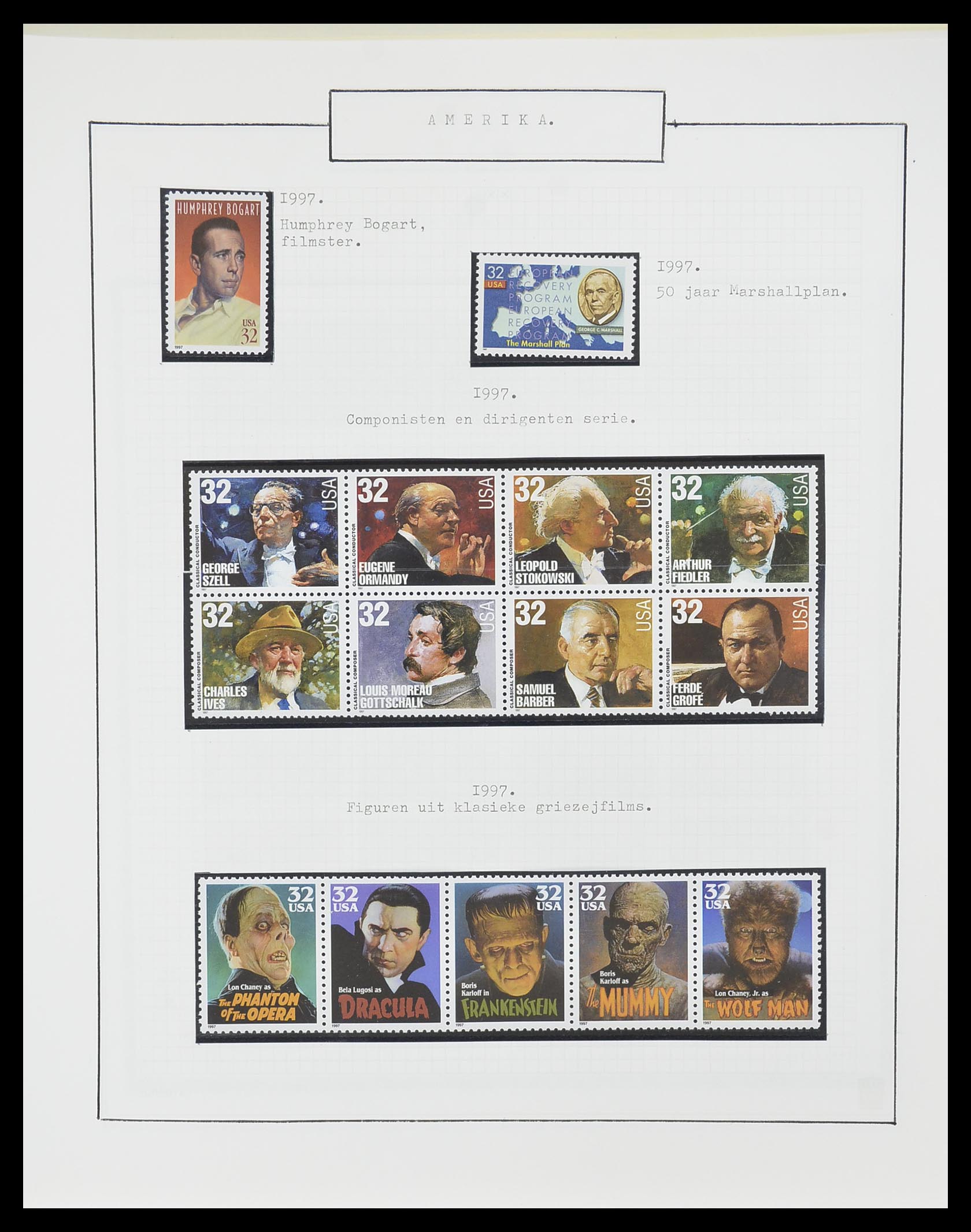 33823 092 - Stamp collection 33823 USA 1989-1998.