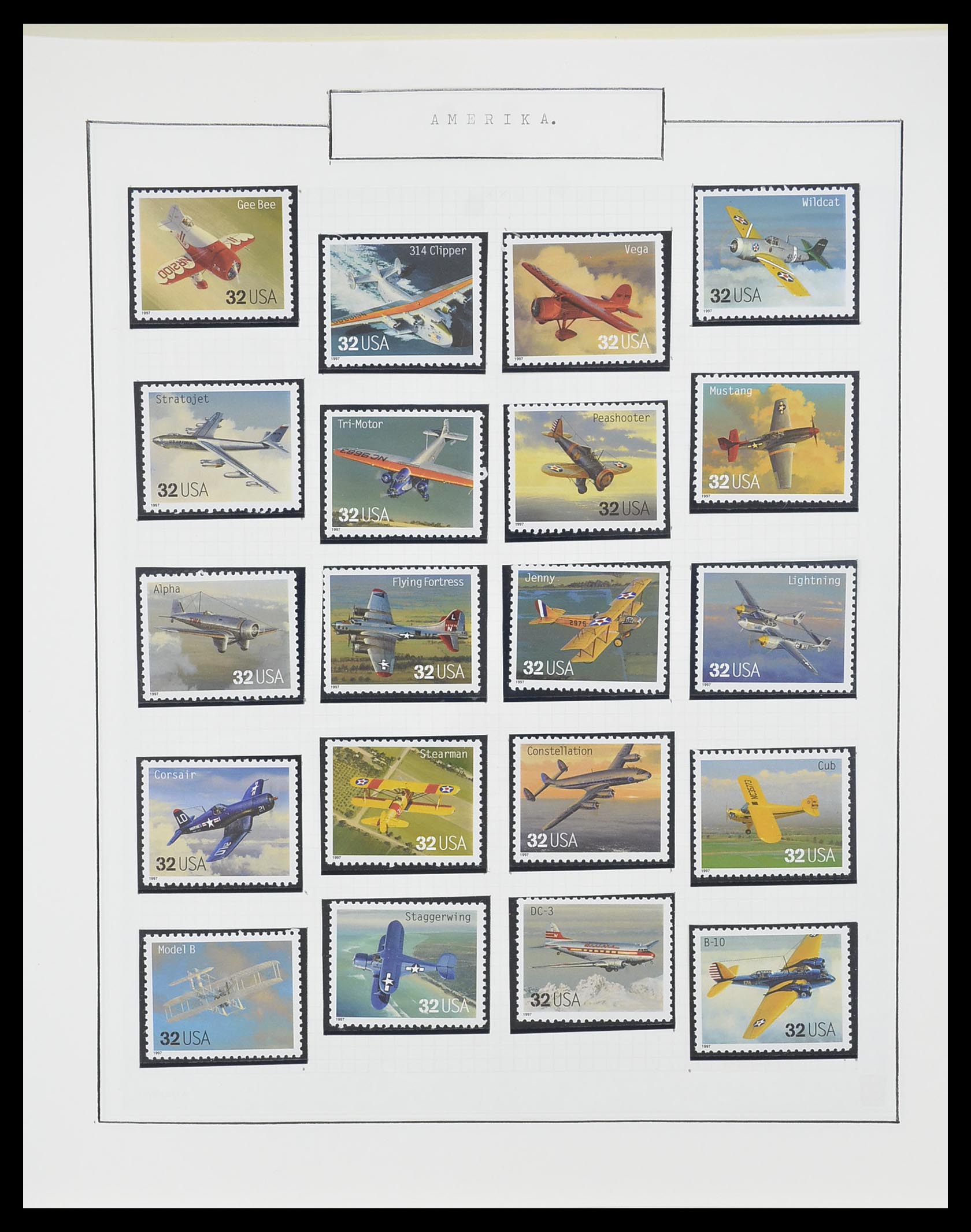 33823 094 - Stamp collection 33823 USA 1989-1998.
