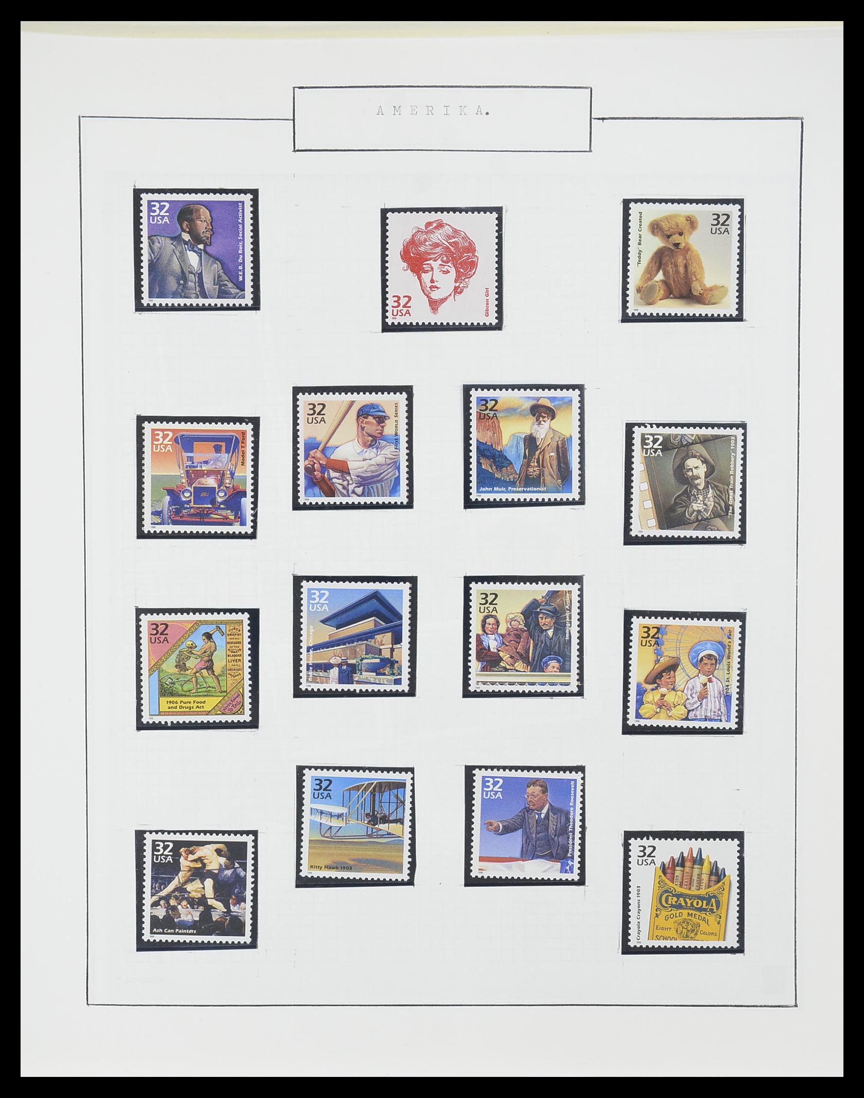 33823 096 - Stamp collection 33823 USA 1989-1998.