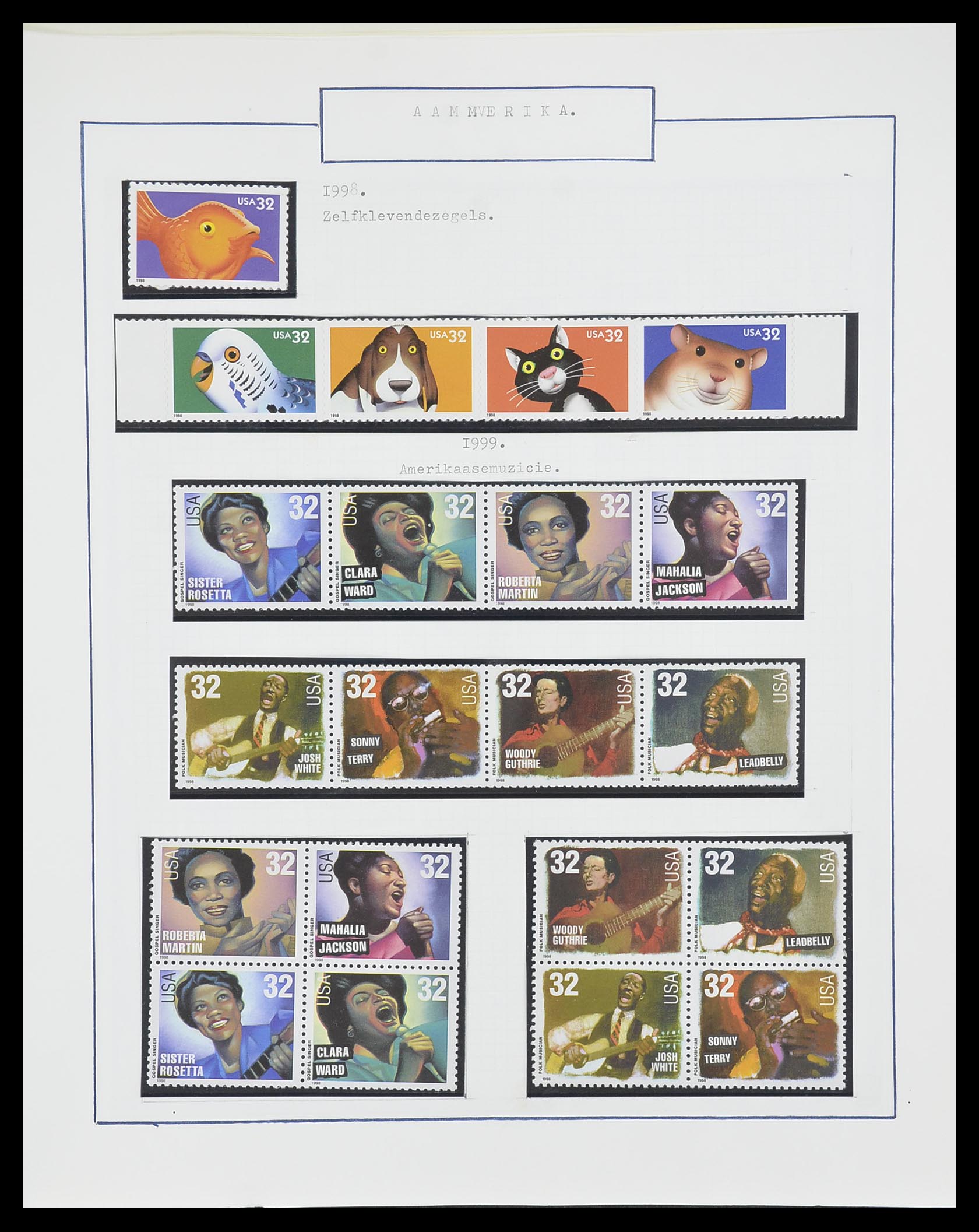 33823 110 - Stamp collection 33823 USA 1989-1998.