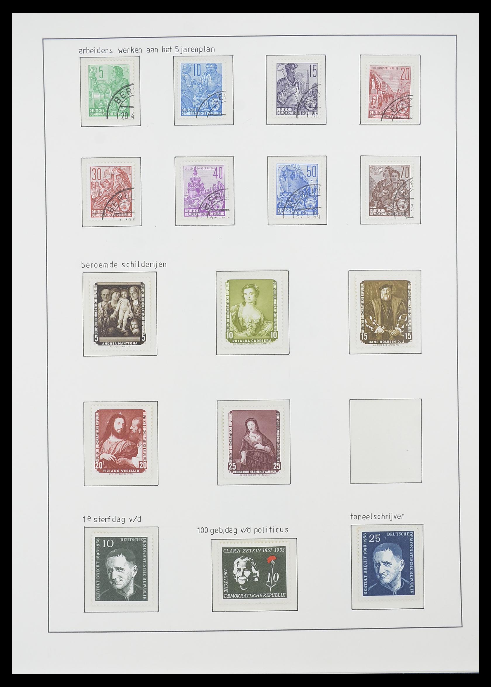 33824 054 - Stamp collection 33824 DDR 1949-1990.