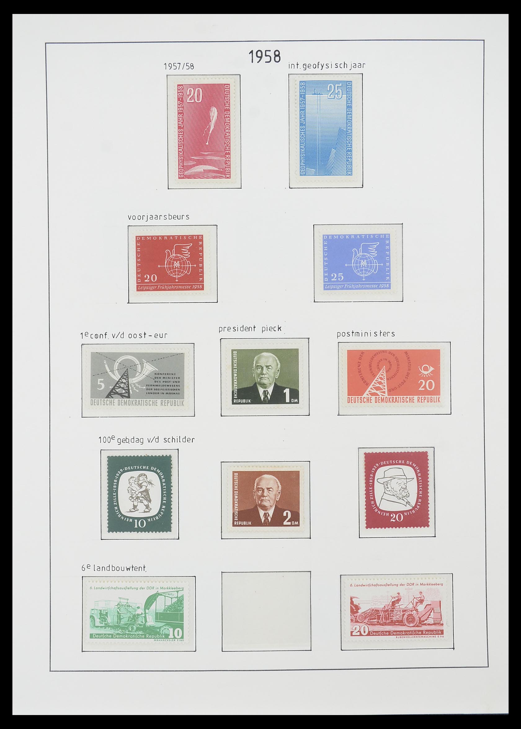 33824 056 - Stamp collection 33824 DDR 1949-1990.