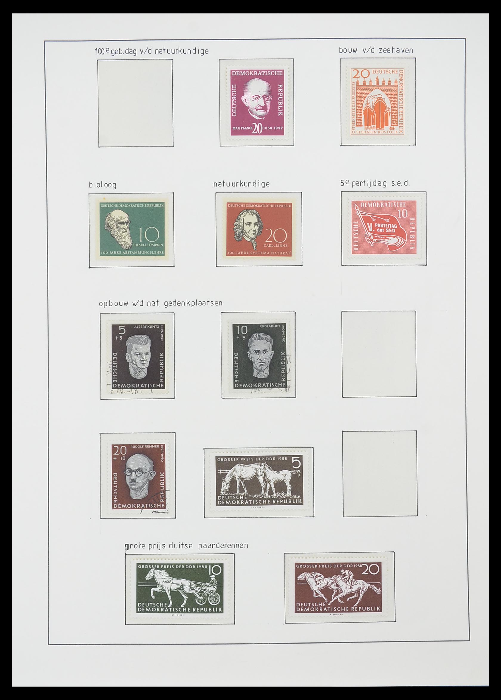 33824 057 - Stamp collection 33824 DDR 1949-1990.