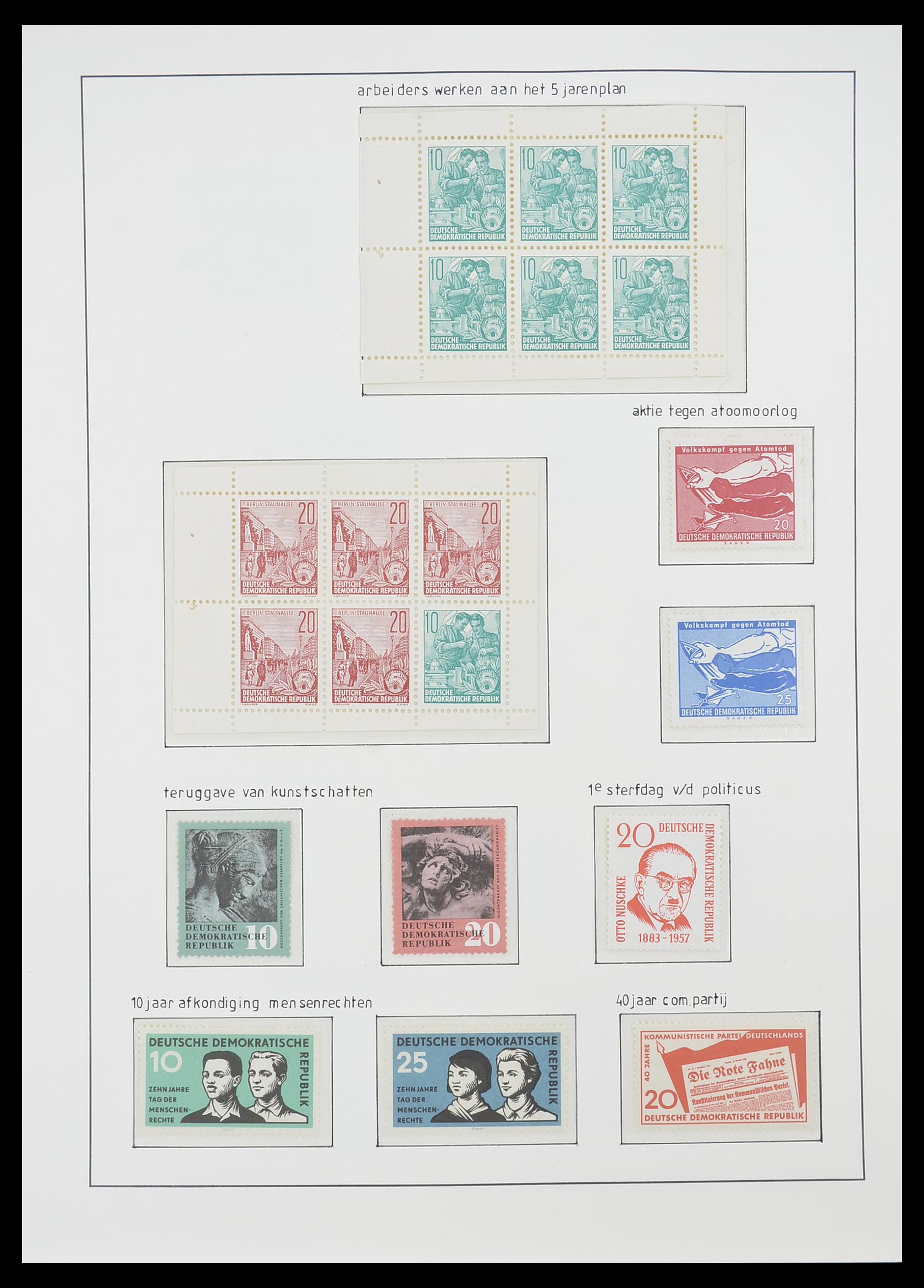 33824 060 - Stamp collection 33824 DDR 1949-1990.