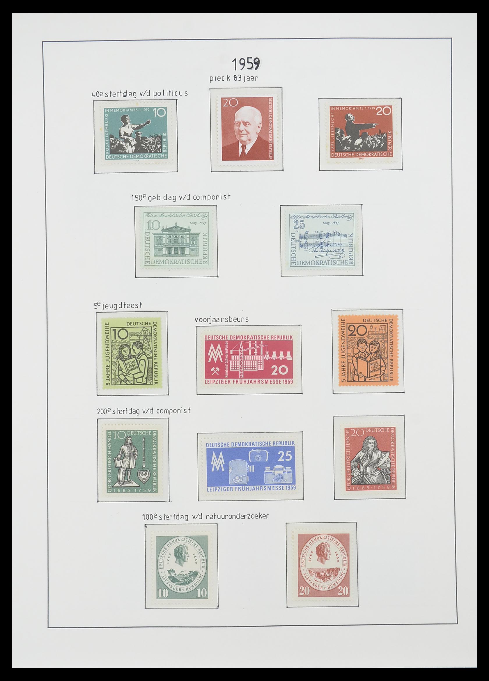 33824 061 - Stamp collection 33824 DDR 1949-1990.