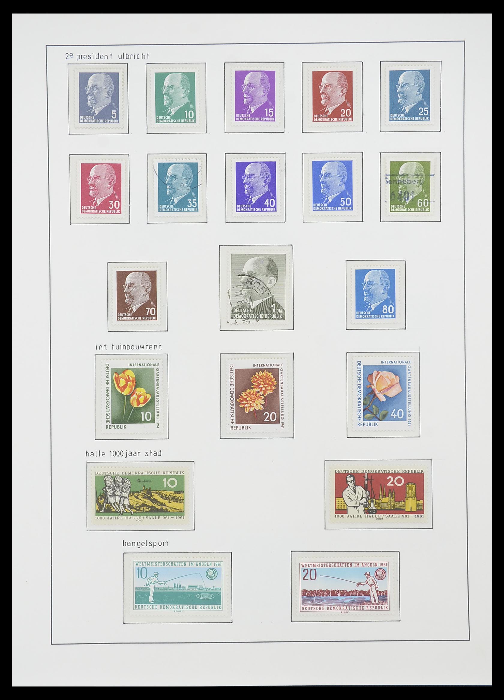 33824 074 - Stamp collection 33824 DDR 1949-1990.