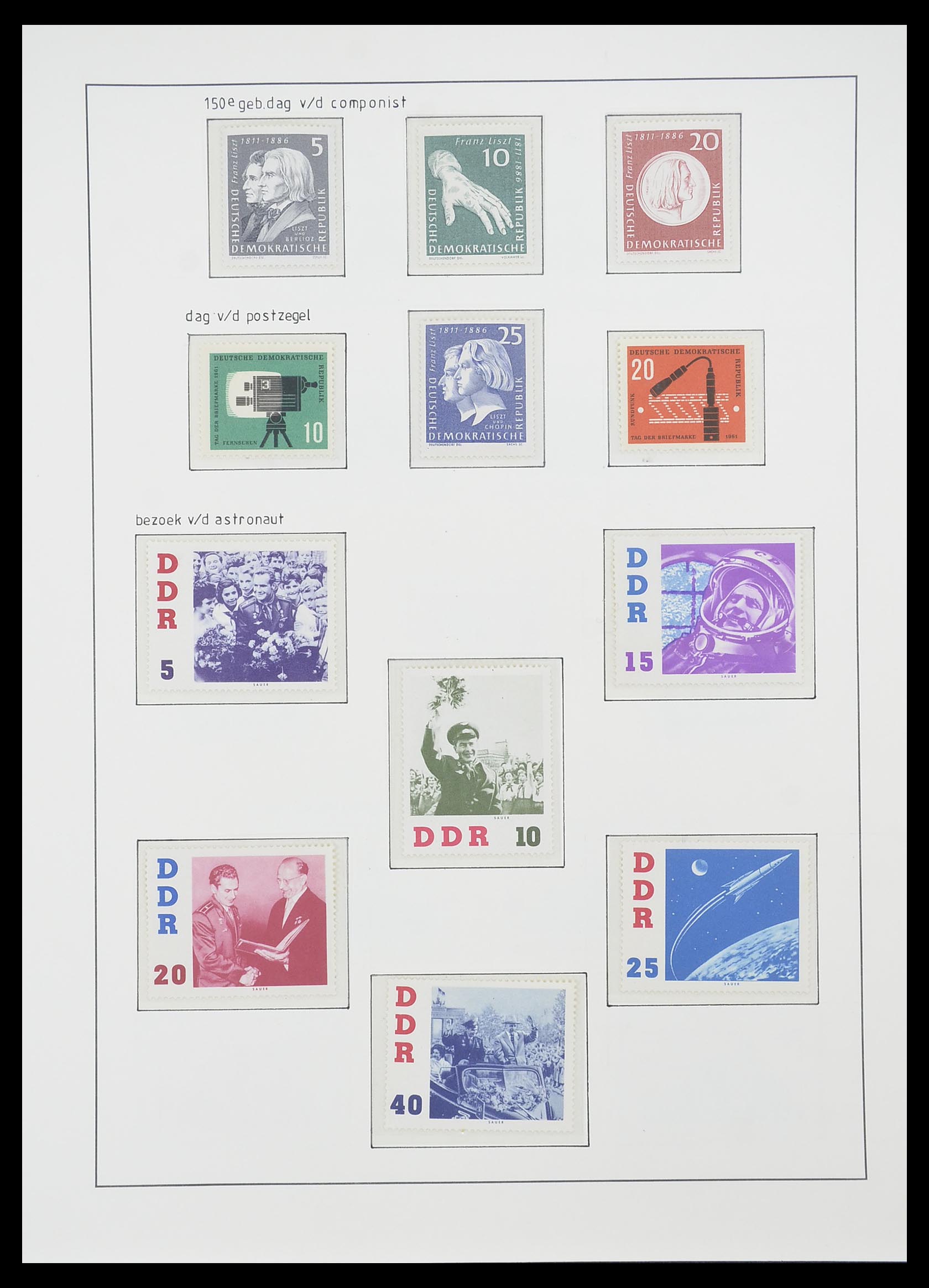 33824 075 - Stamp collection 33824 DDR 1949-1990.