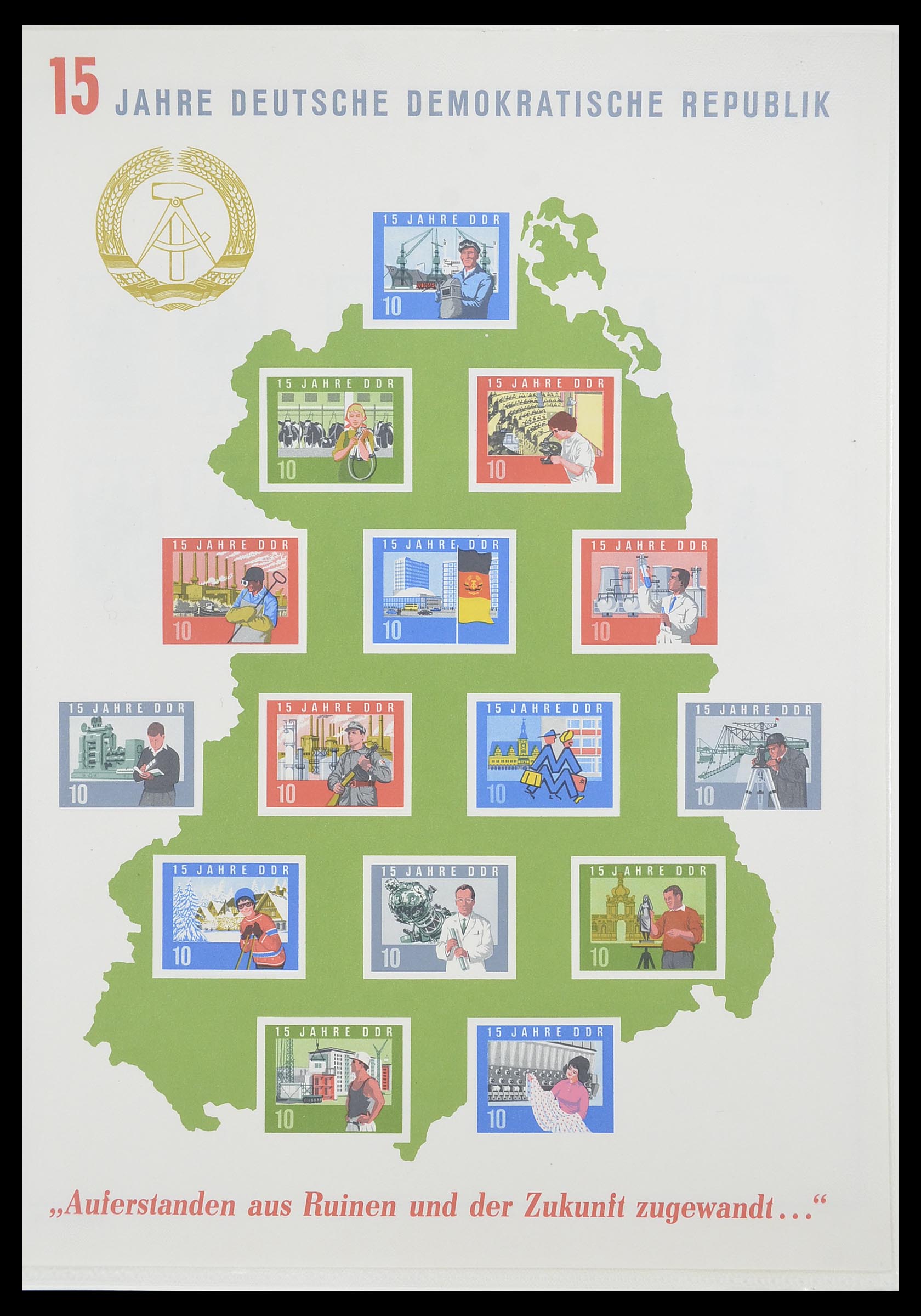 33824 094 - Postzegelverzameling 33824 DDR 1949-1990.