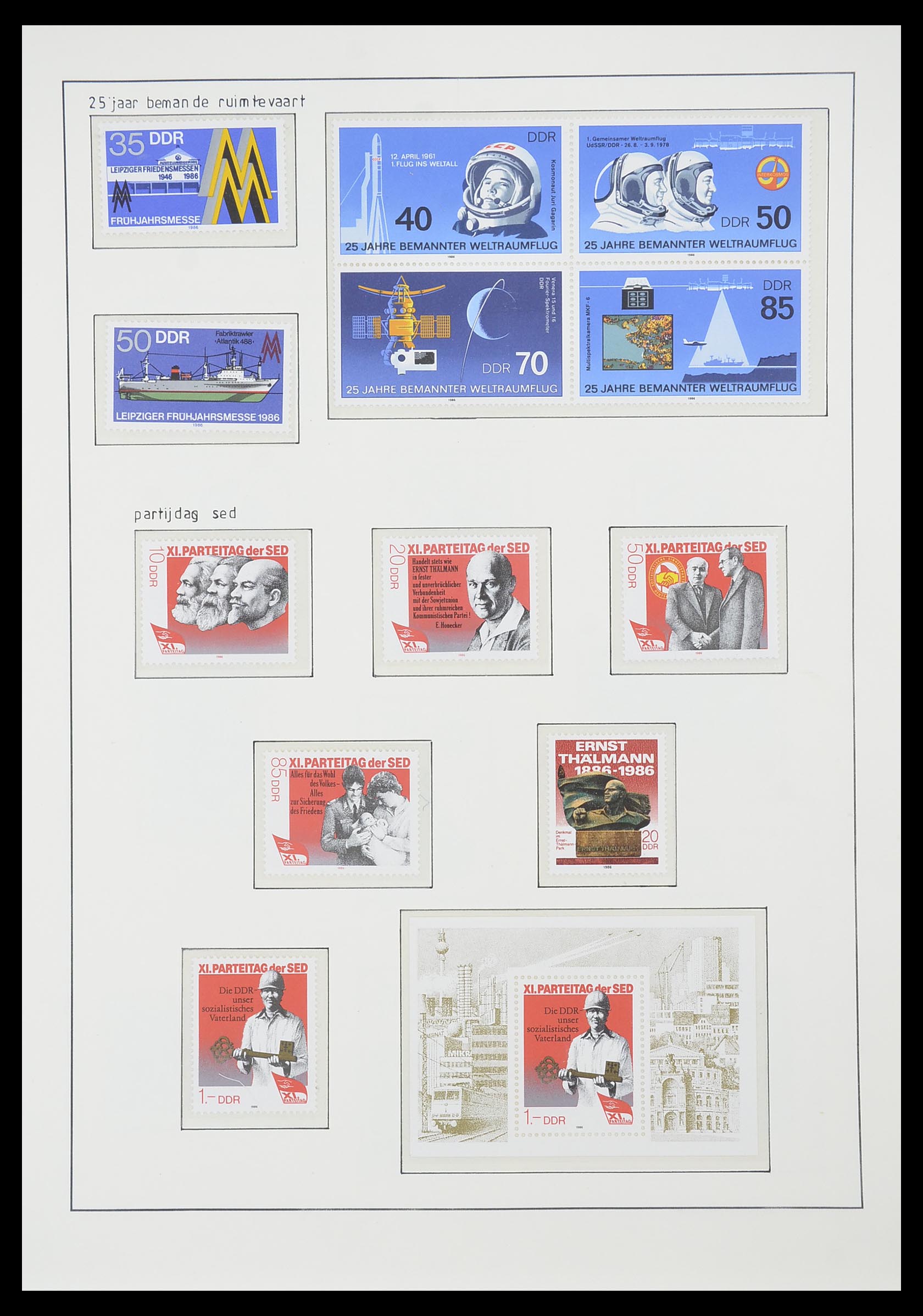 33824 284 - Postzegelverzameling 33824 DDR 1949-1990.