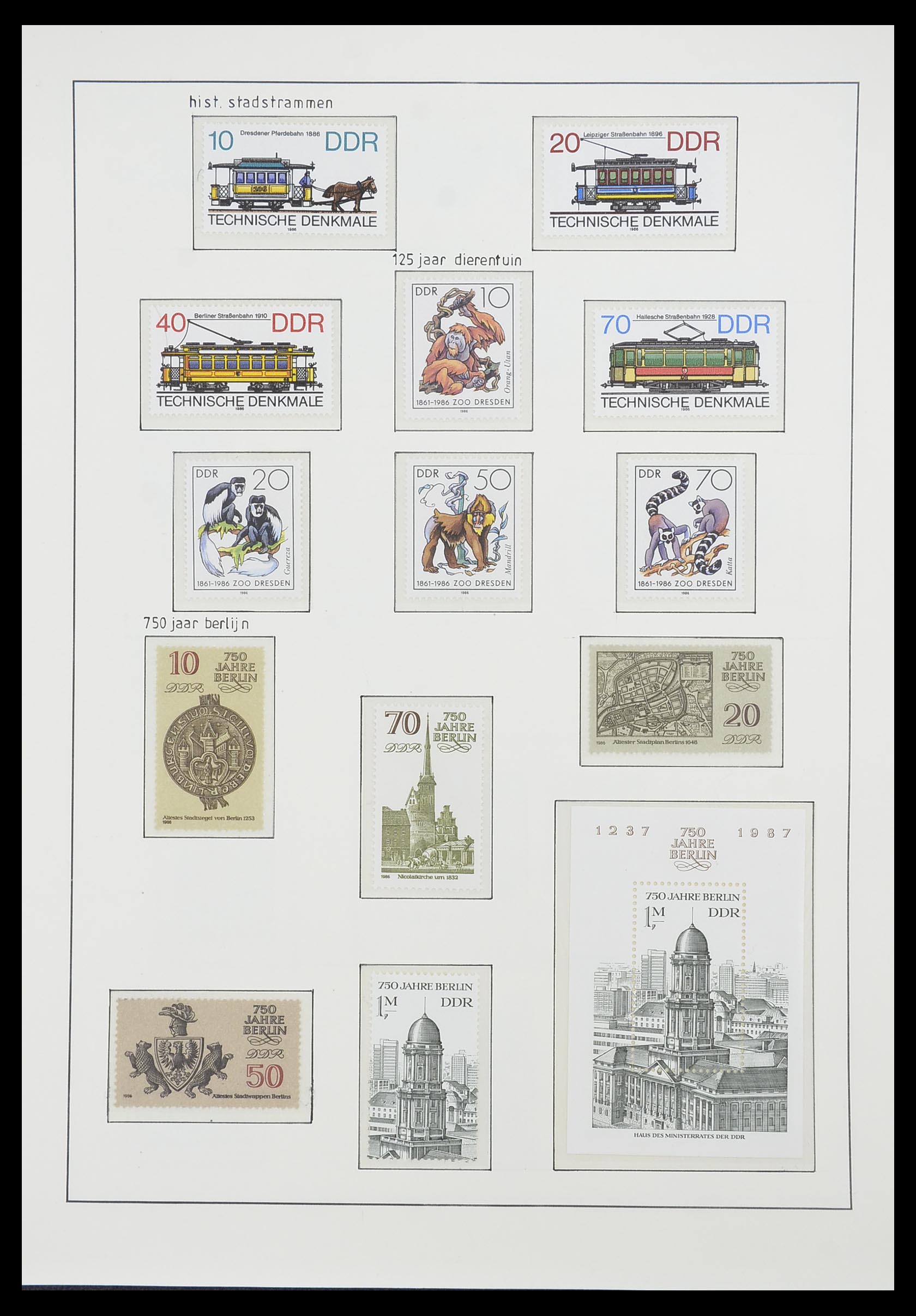 33824 285 - Postzegelverzameling 33824 DDR 1949-1990.