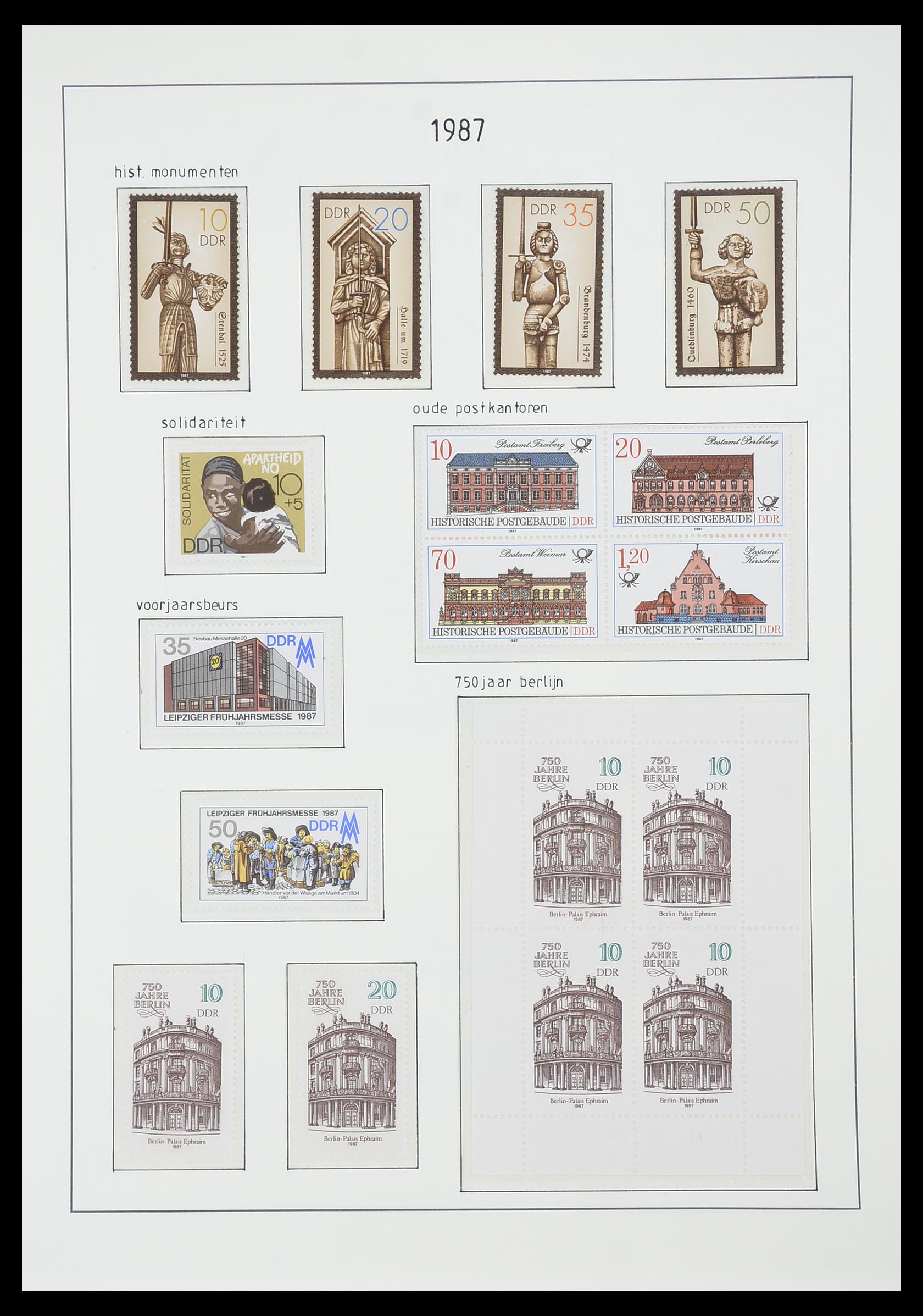 33824 290 - Postzegelverzameling 33824 DDR 1949-1990.