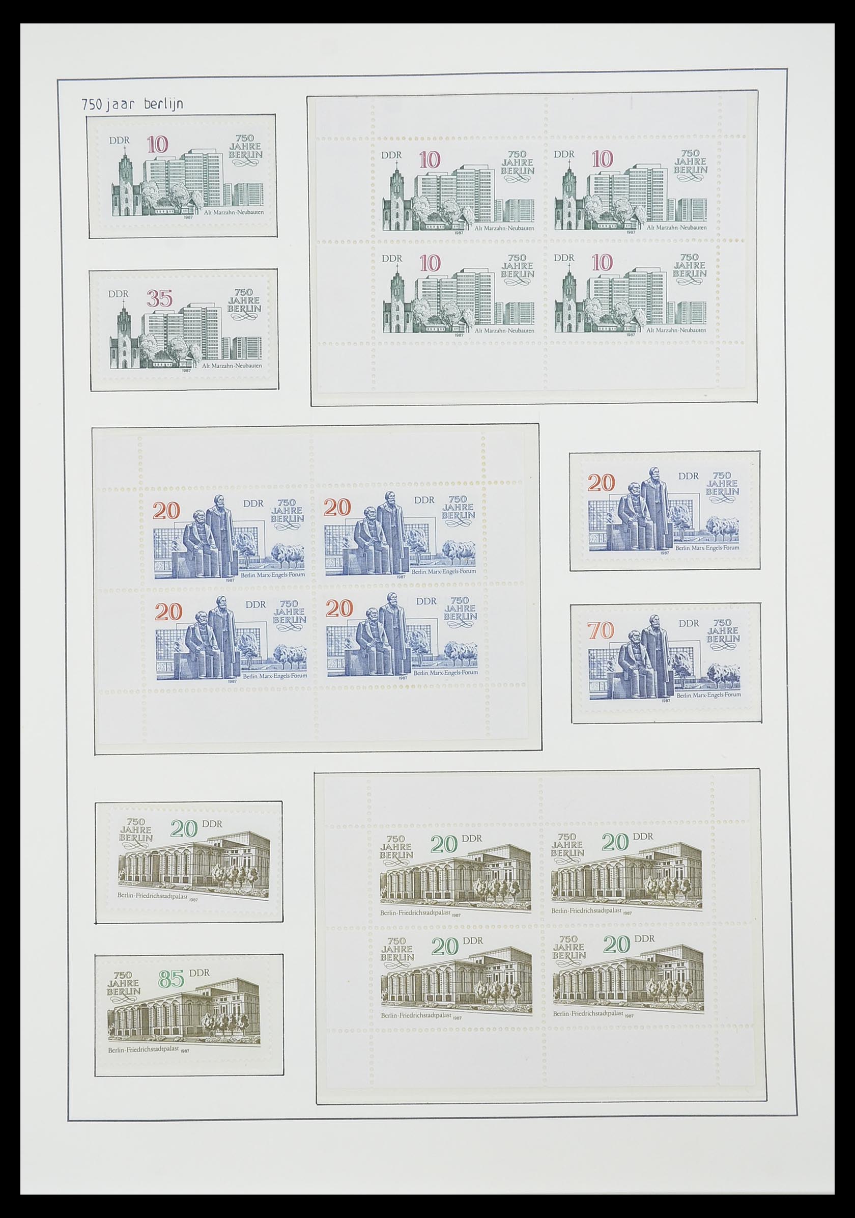 33824 291 - Postzegelverzameling 33824 DDR 1949-1990.