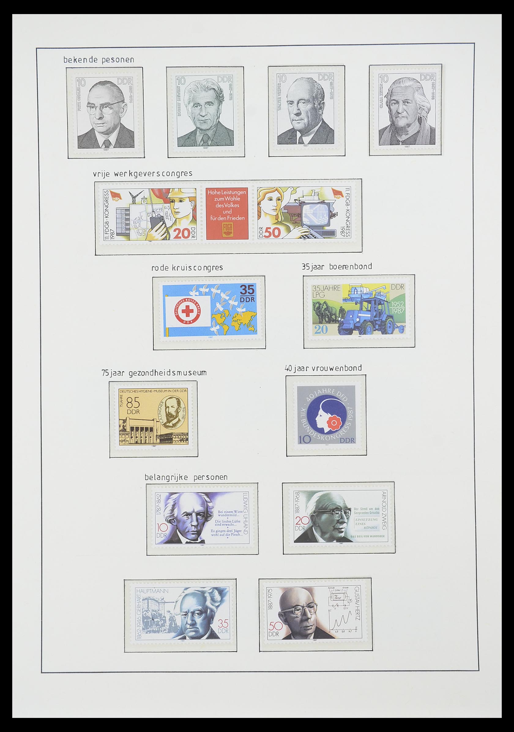 33824 292 - Postzegelverzameling 33824 DDR 1949-1990.