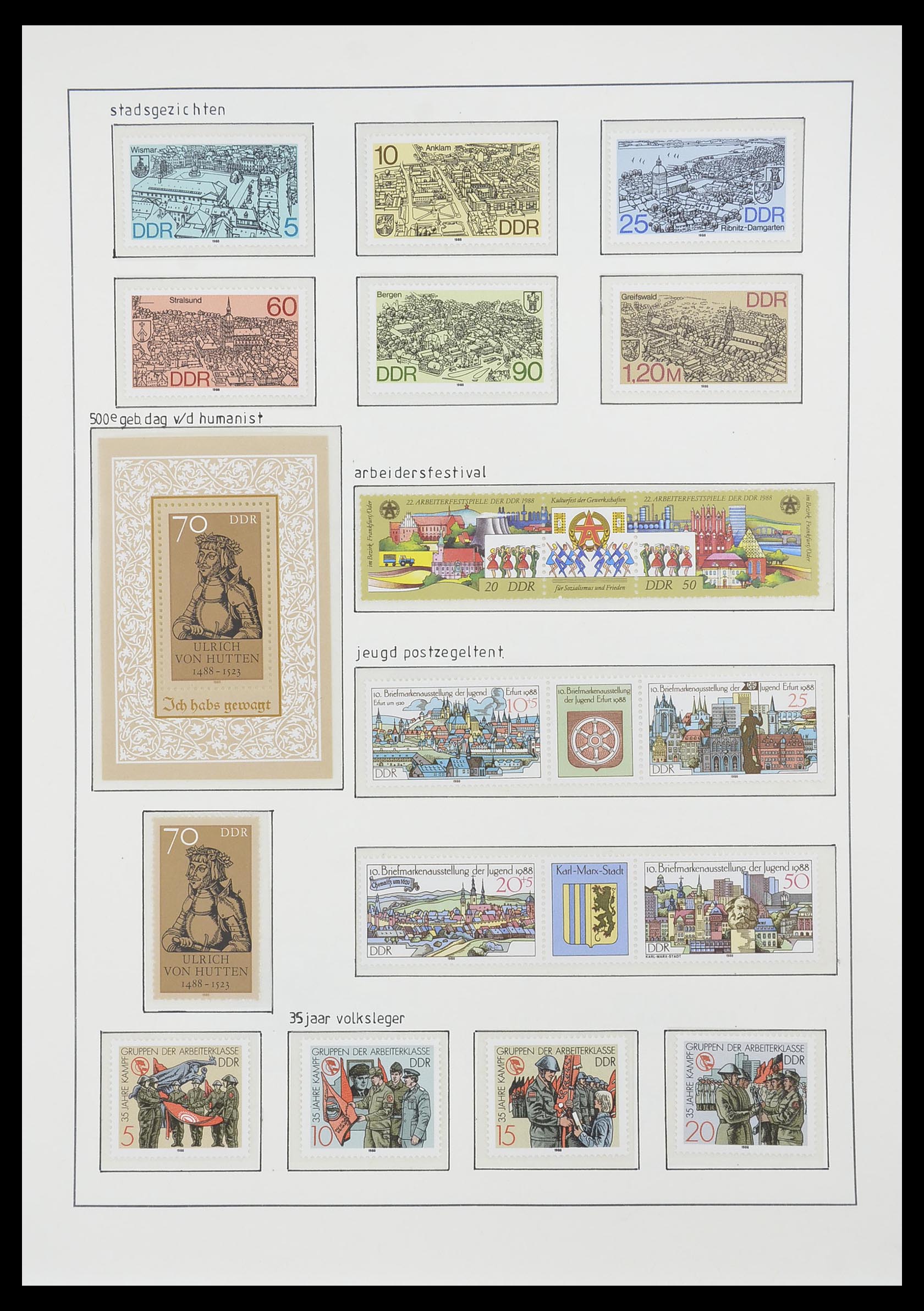 33824 299 - Postzegelverzameling 33824 DDR 1949-1990.