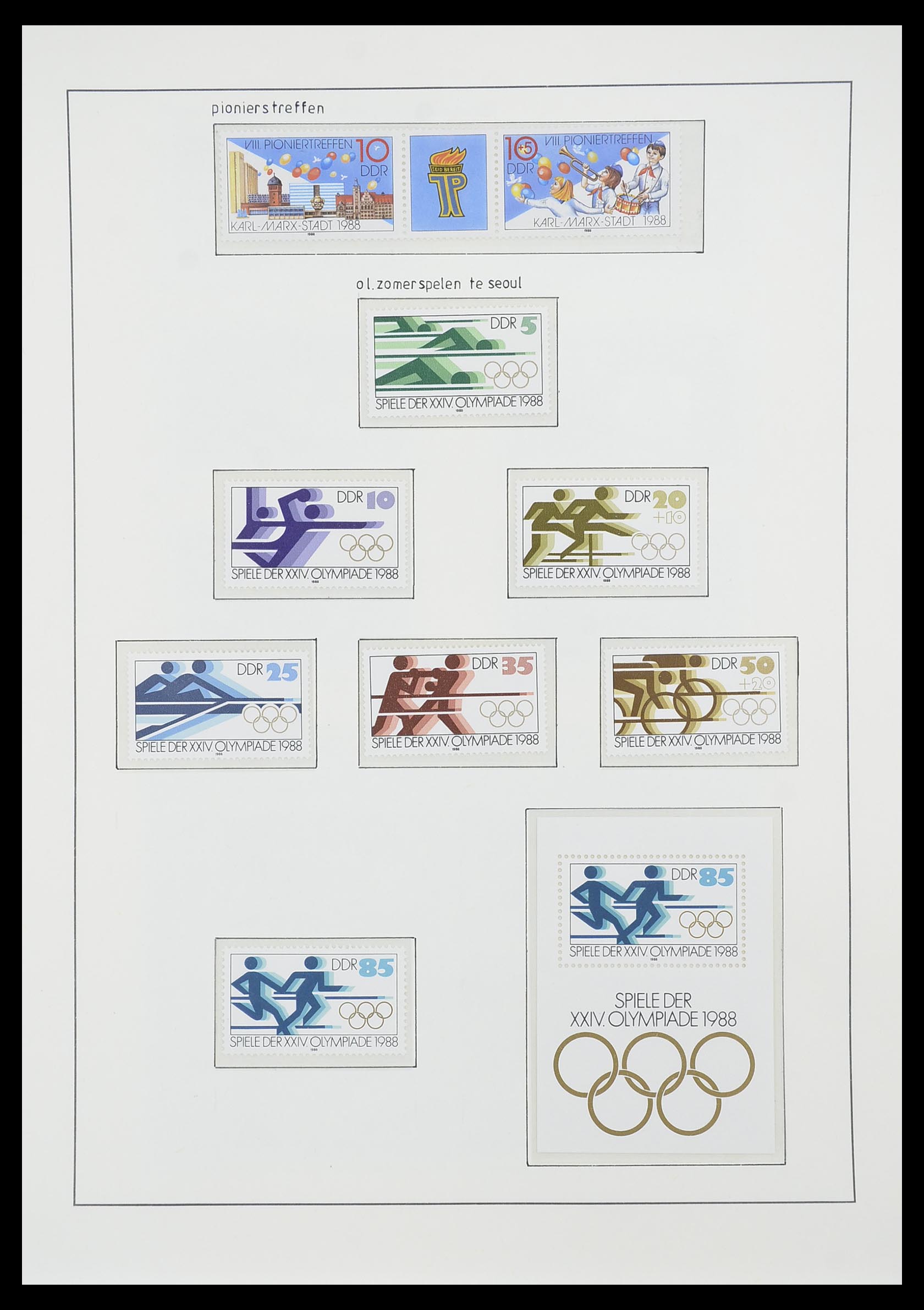 33824 300 - Postzegelverzameling 33824 DDR 1949-1990.