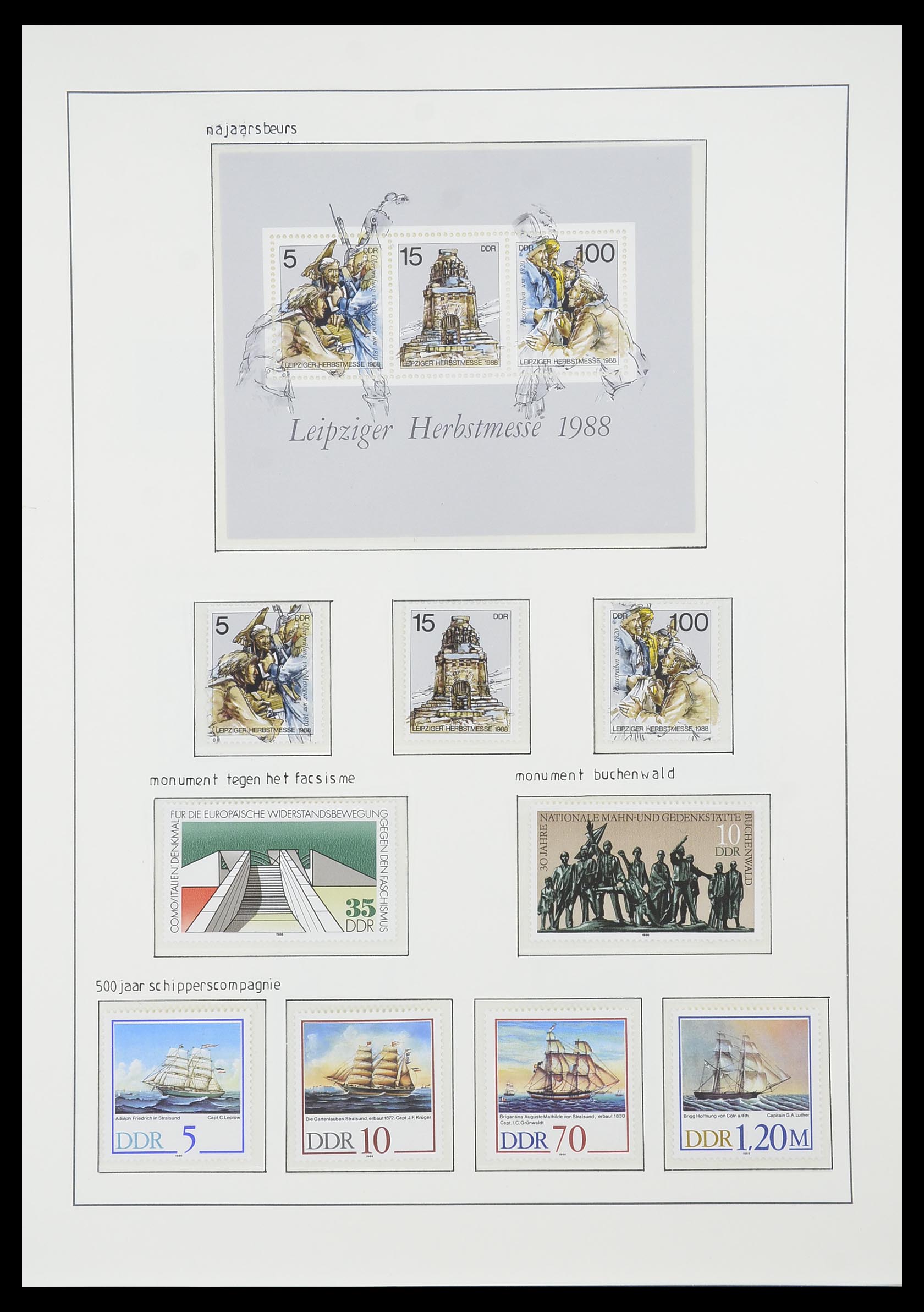 33824 303 - Stamp collection 33824 DDR 1949-1990.