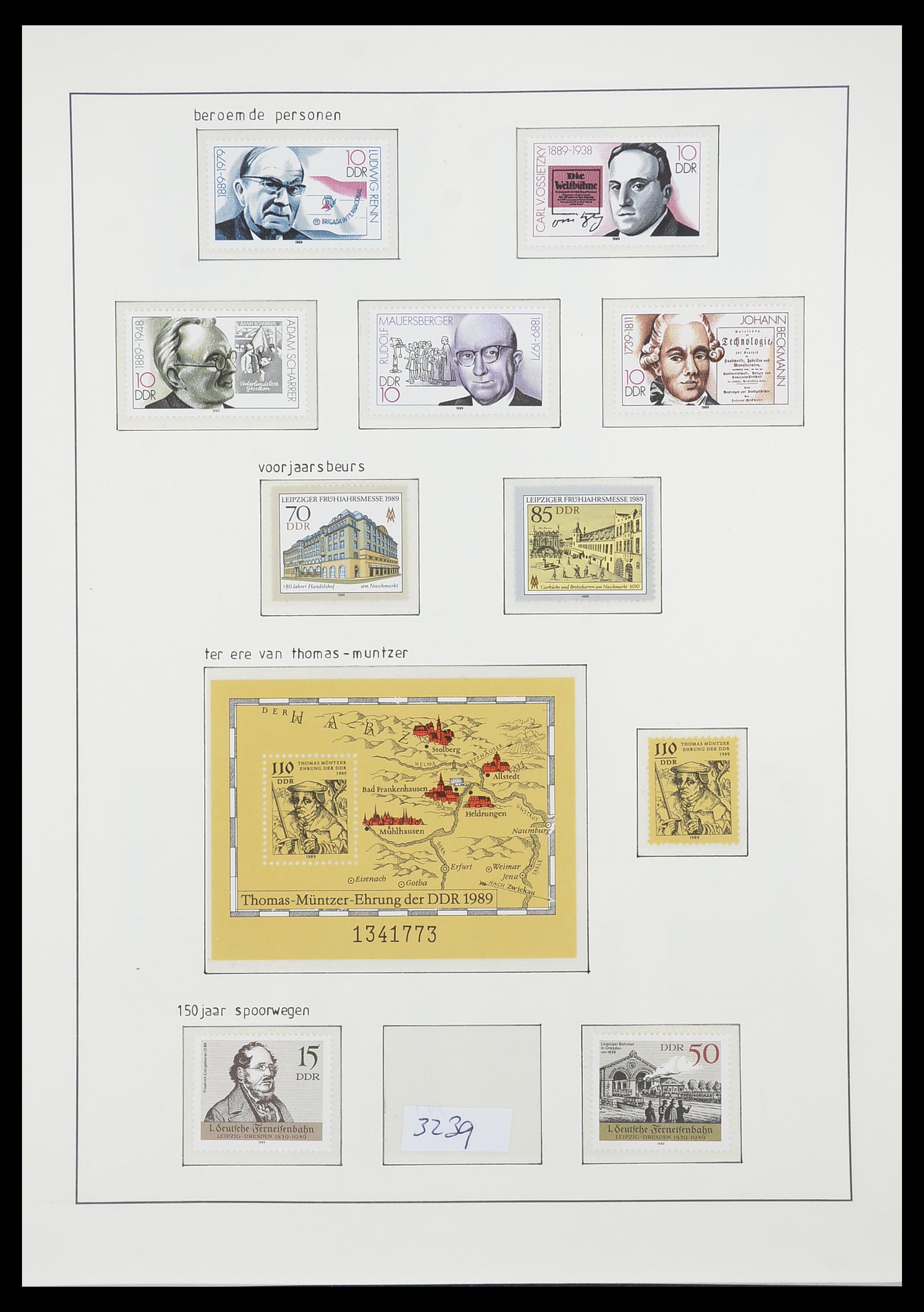 33824 307 - Stamp collection 33824 DDR 1949-1990.