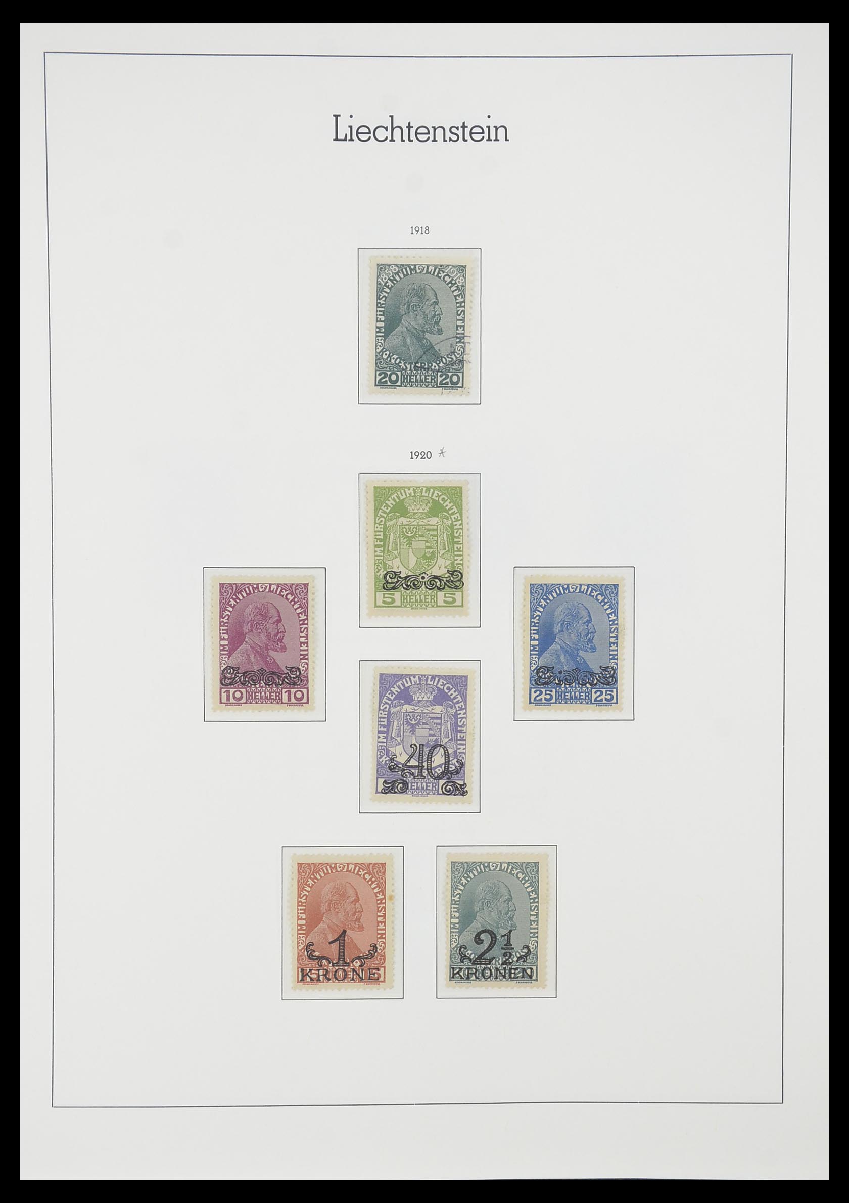33825 002 - Postzegelverzameling 33825 Liechtenstein 1912-1997.