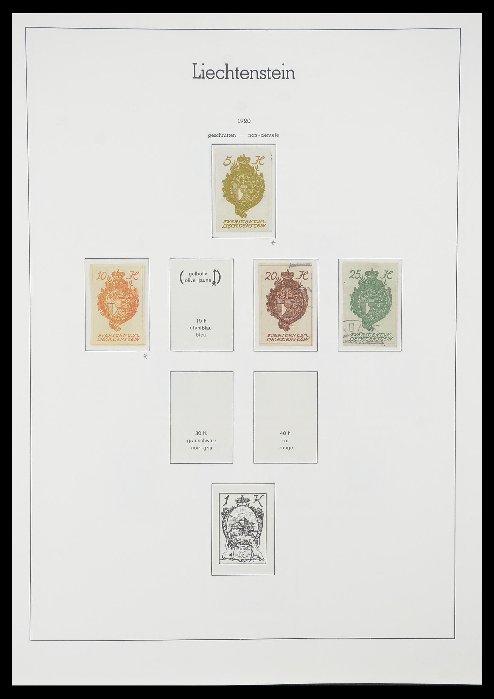 33825 003 - Postzegelverzameling 33825 Liechtenstein 1912-1997.