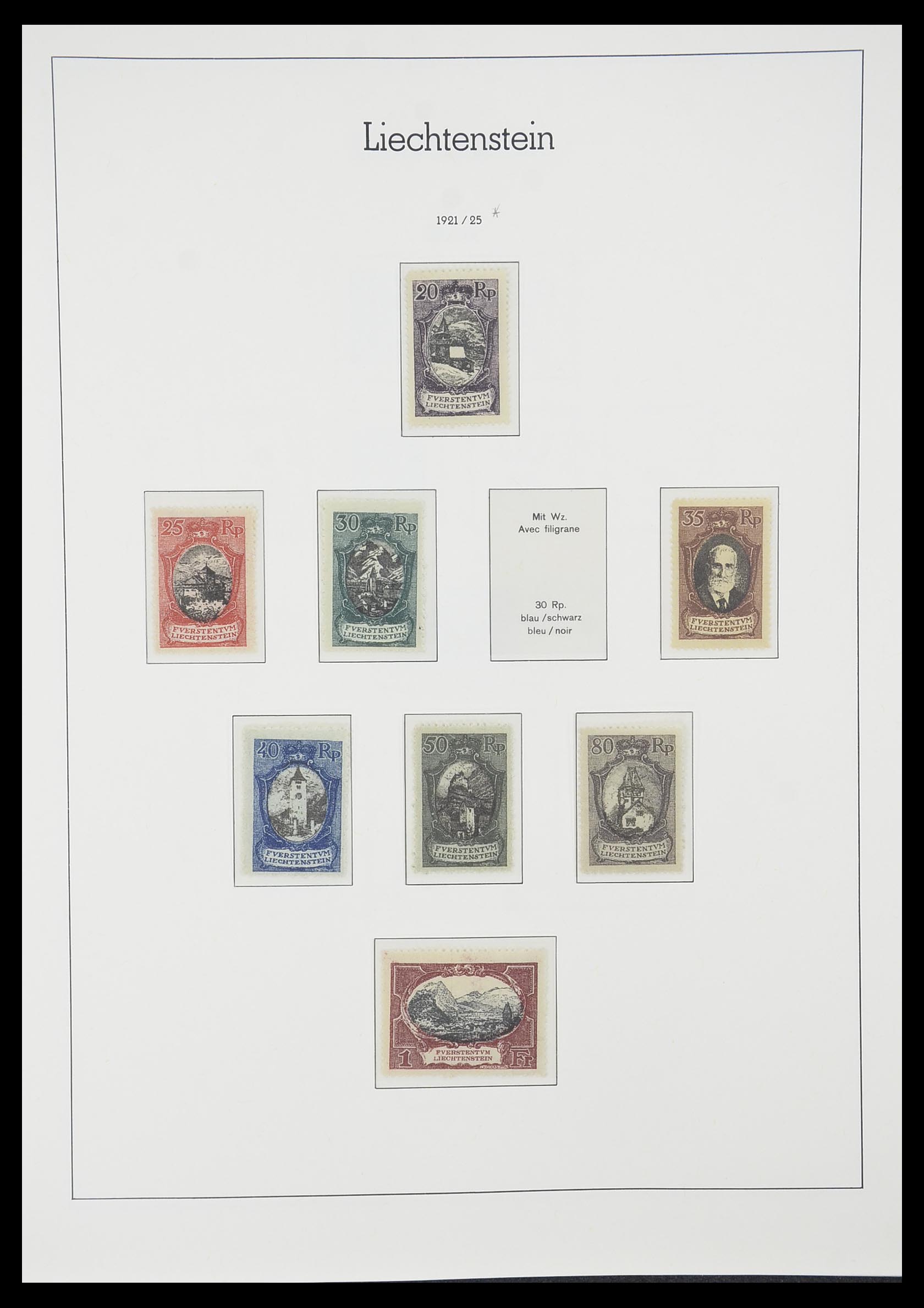 33825 007 - Stamp collection 33825 Liechtenstein 1912-1997.