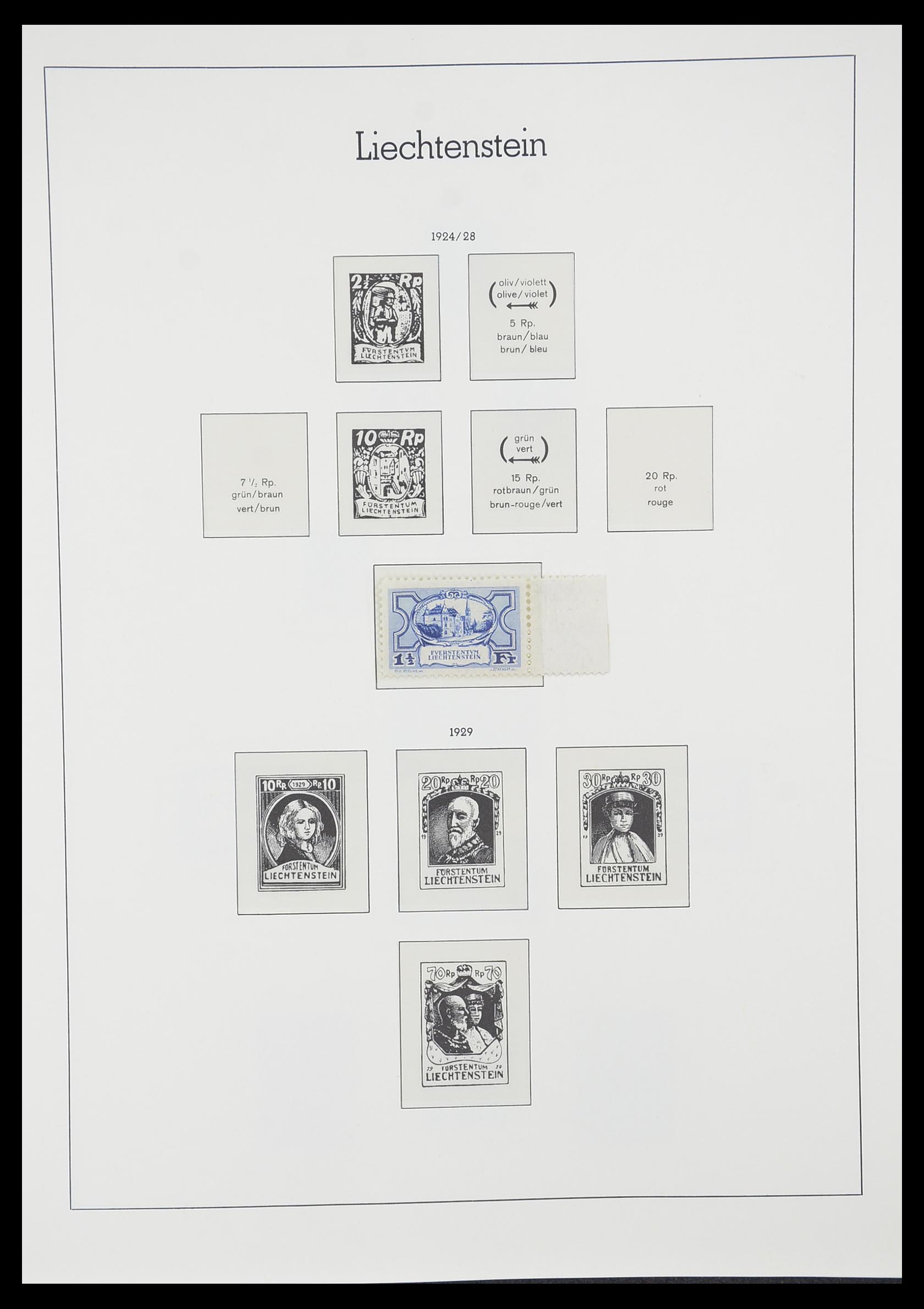 33825 008 - Stamp collection 33825 Liechtenstein 1912-1997.