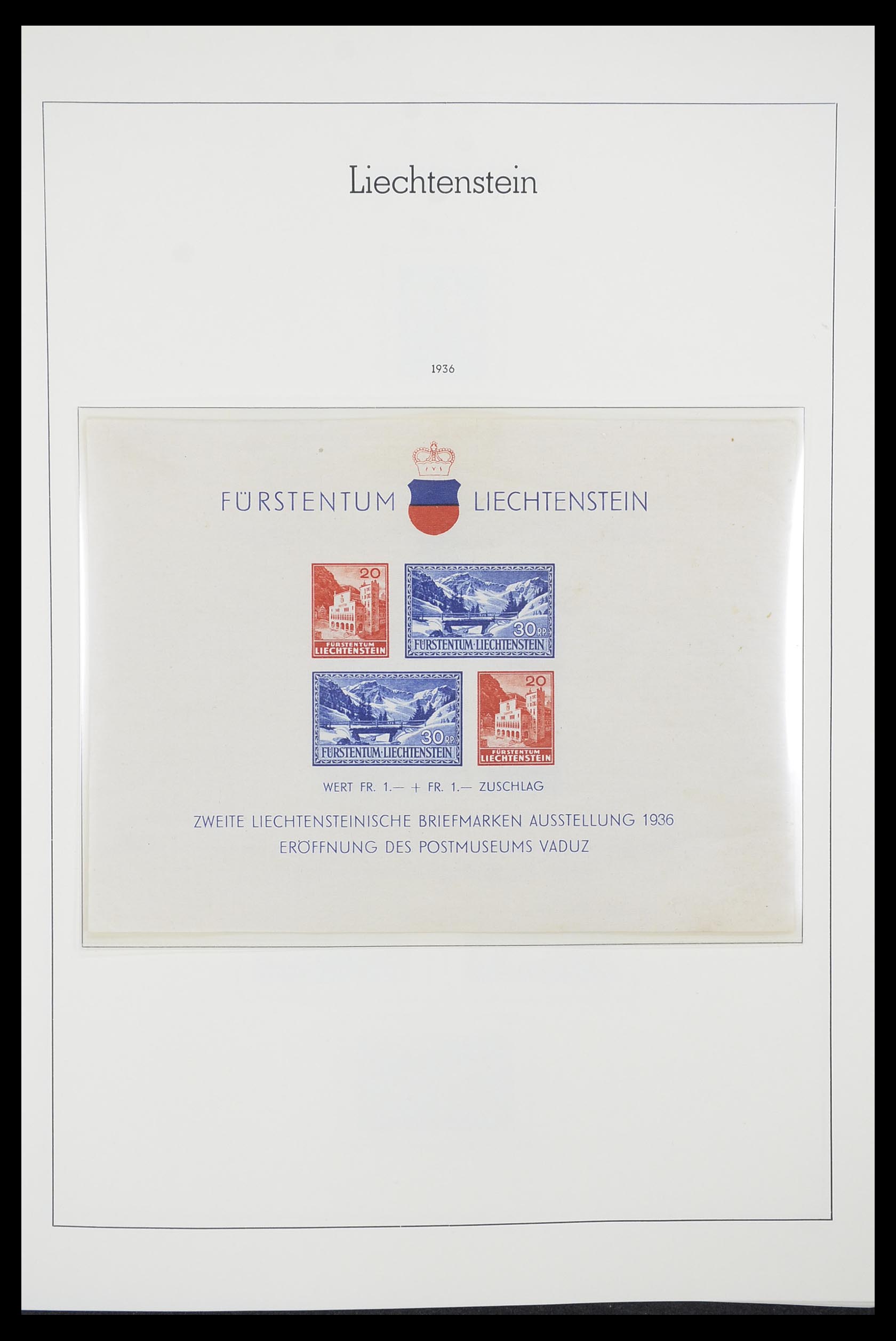 33825 015 - Stamp collection 33825 Liechtenstein 1912-1997.