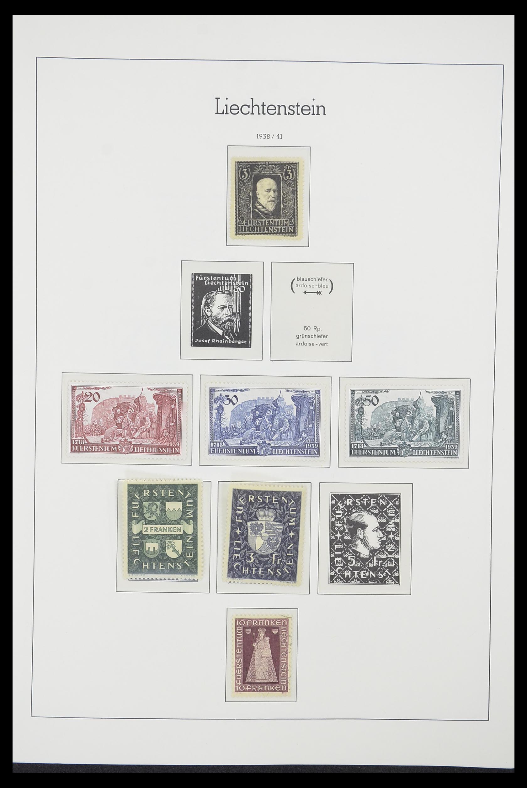 33825 017 - Stamp collection 33825 Liechtenstein 1912-1997.