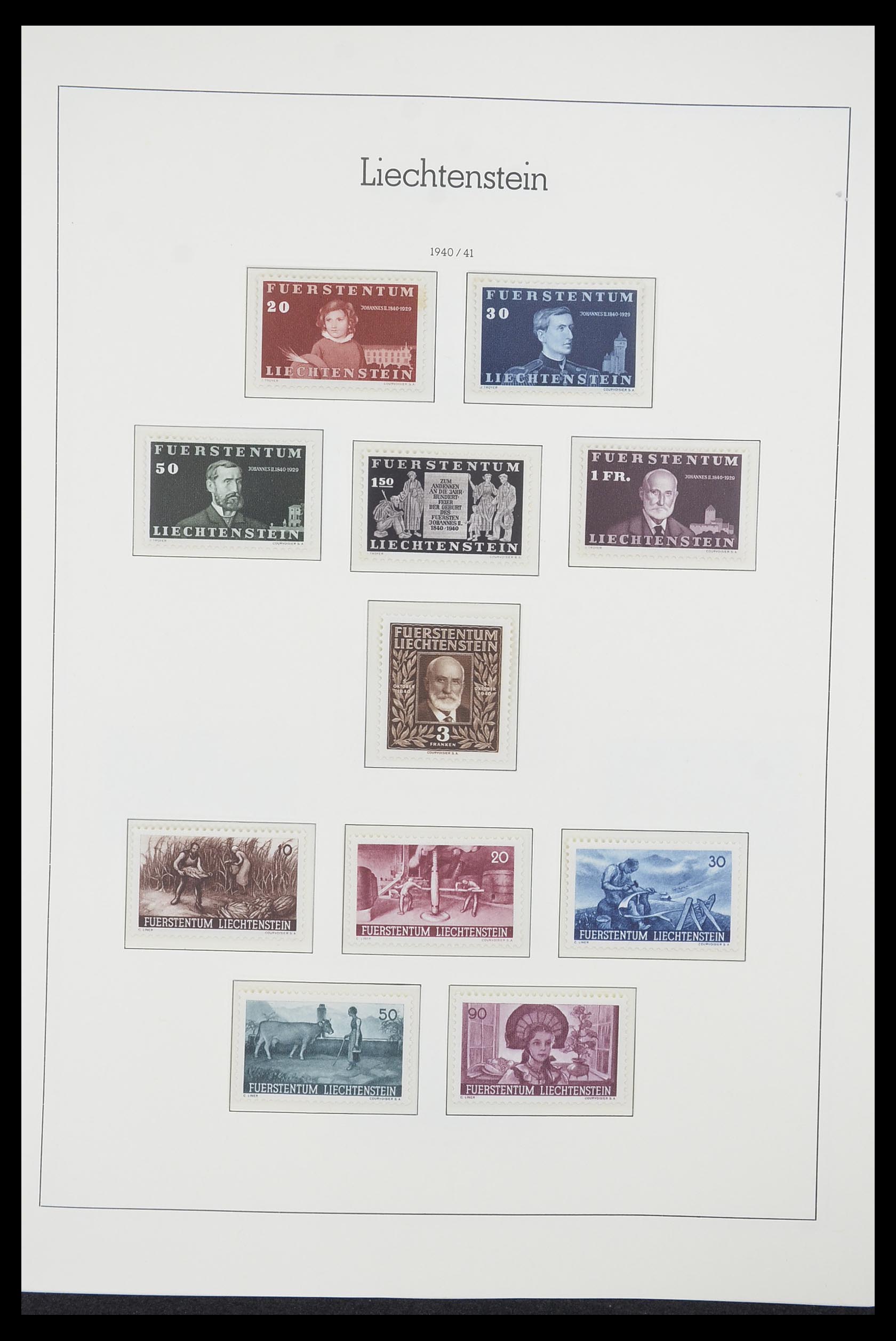 33825 018 - Stamp collection 33825 Liechtenstein 1912-1997.