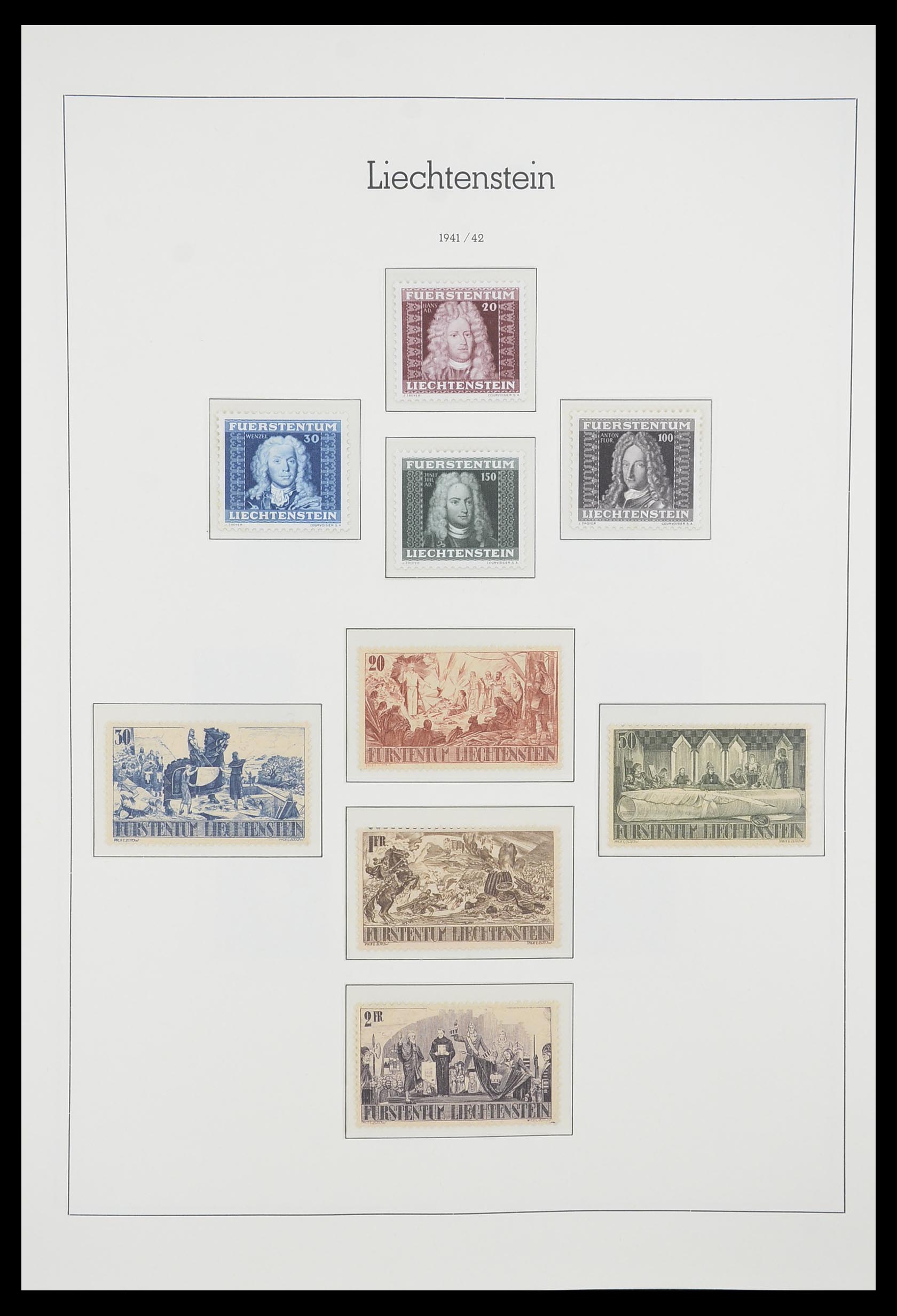 33825 019 - Stamp collection 33825 Liechtenstein 1912-1997.