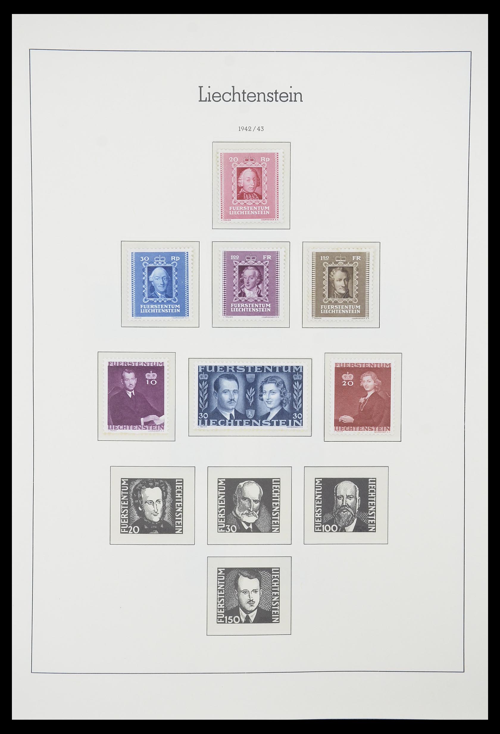33825 020 - Postzegelverzameling 33825 Liechtenstein 1912-1997.