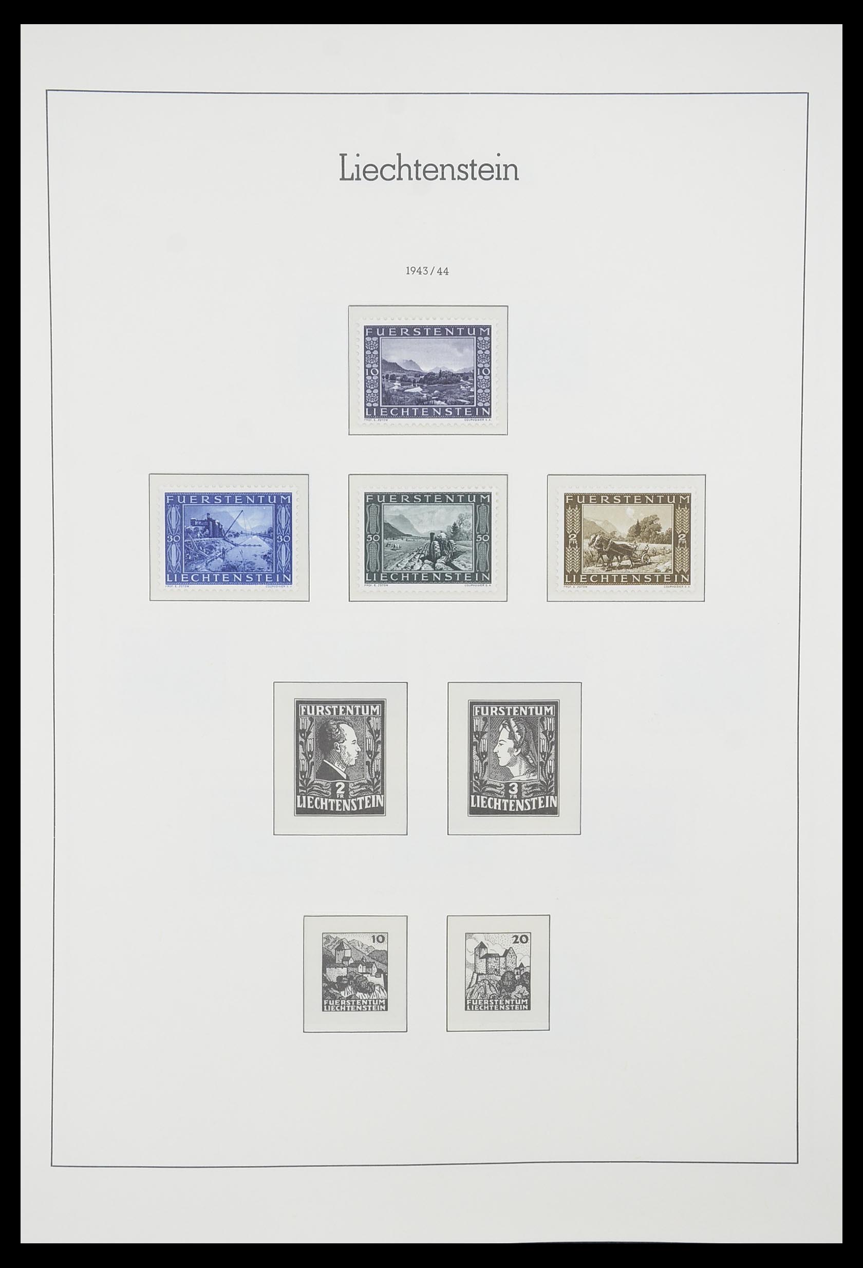 33825 021 - Stamp collection 33825 Liechtenstein 1912-1997.