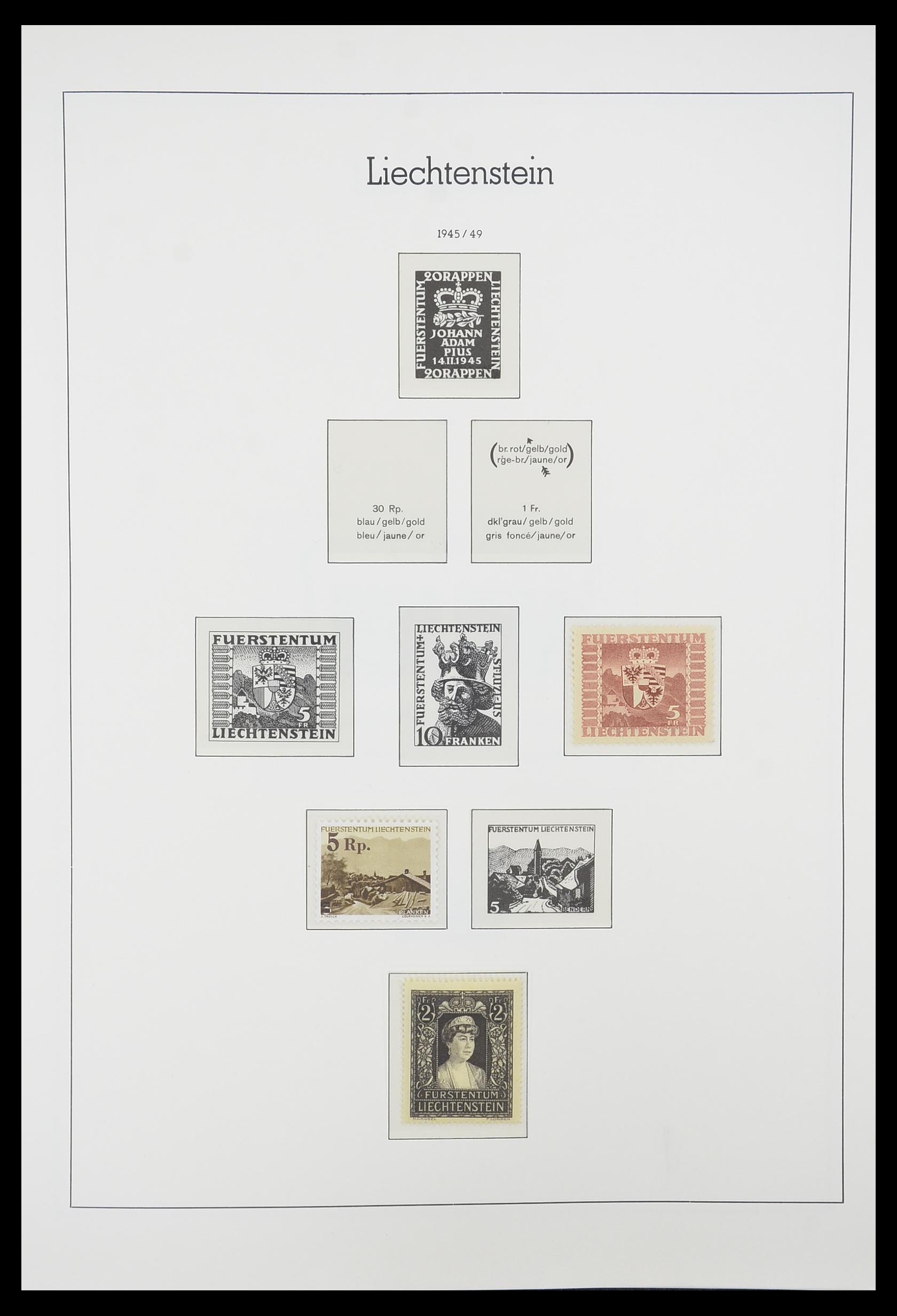 33825 023 - Stamp collection 33825 Liechtenstein 1912-1997.