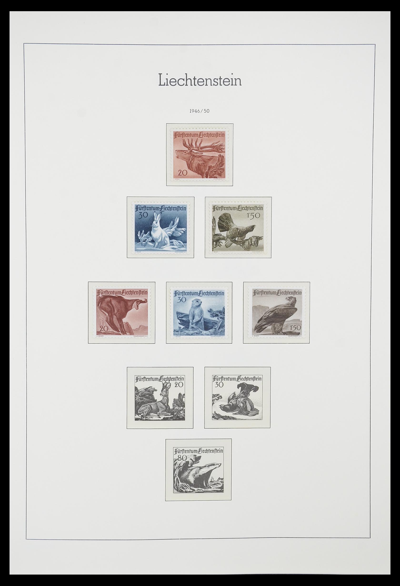 33825 025 - Postzegelverzameling 33825 Liechtenstein 1912-1997.