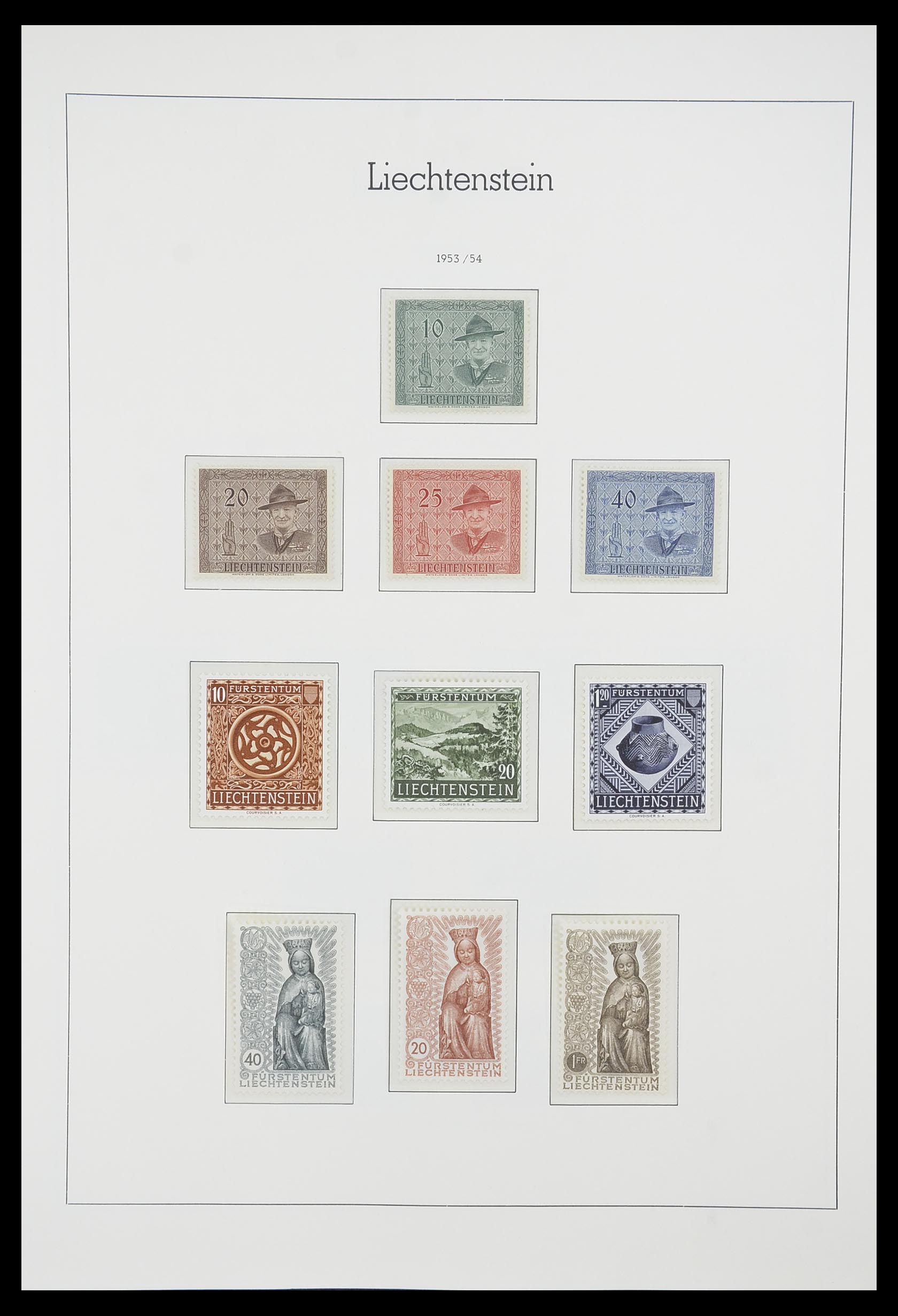 33825 031 - Stamp collection 33825 Liechtenstein 1912-1997.
