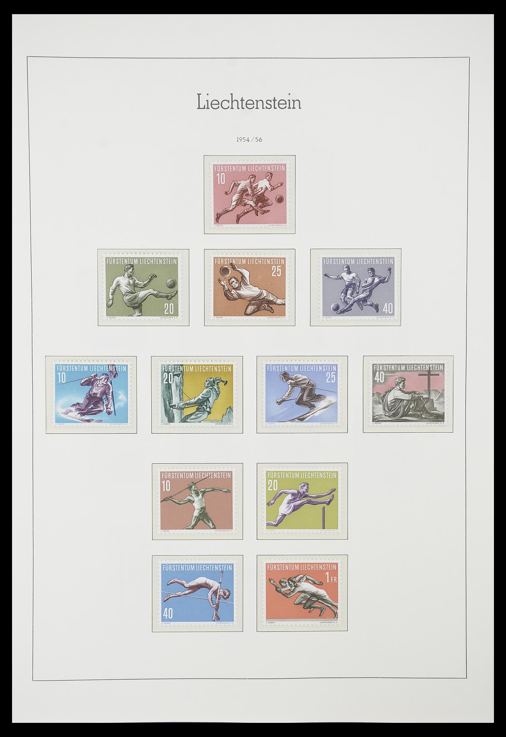 33825 032 - Postzegelverzameling 33825 Liechtenstein 1912-1997.