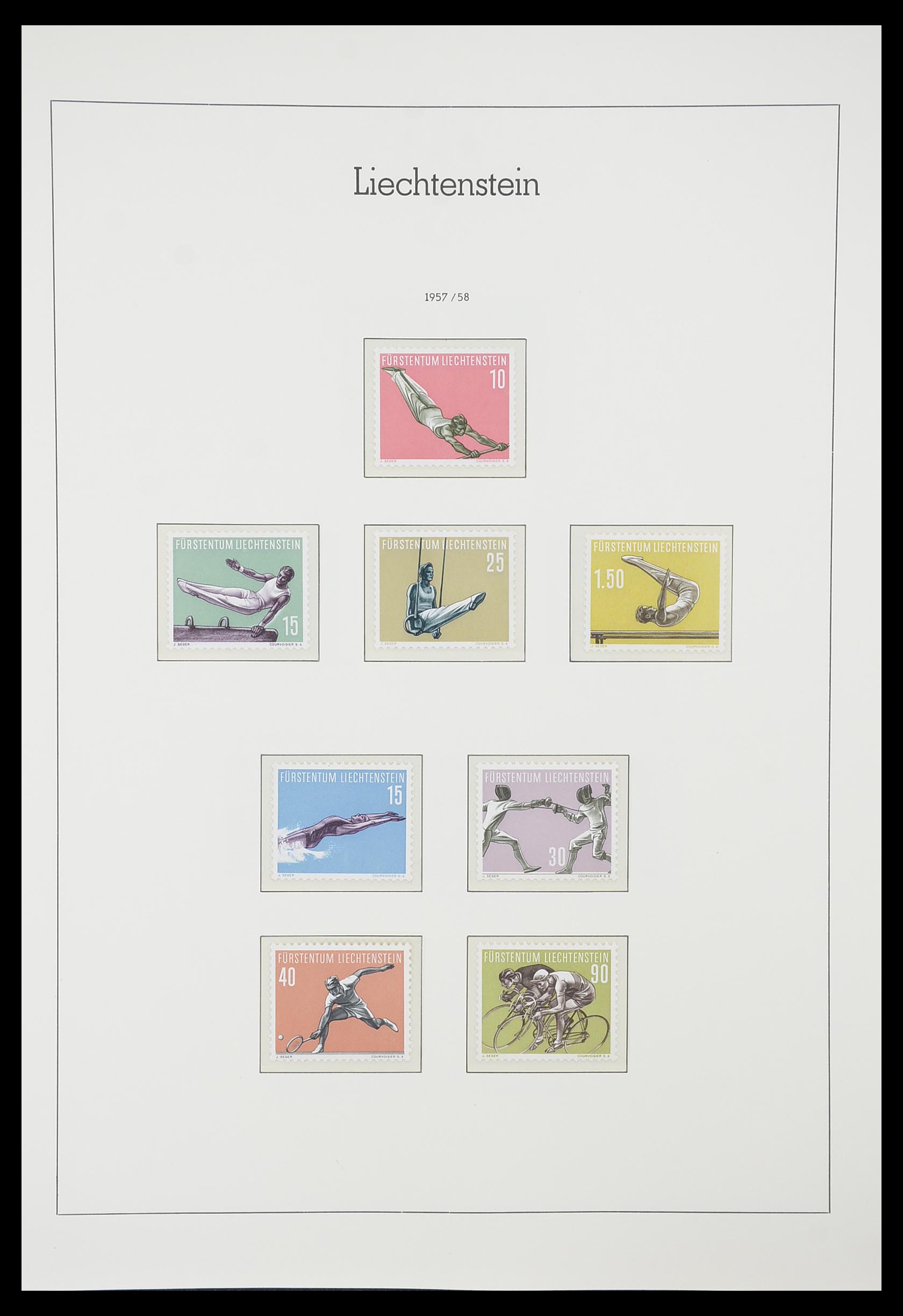 33825 034 - Postzegelverzameling 33825 Liechtenstein 1912-1997.