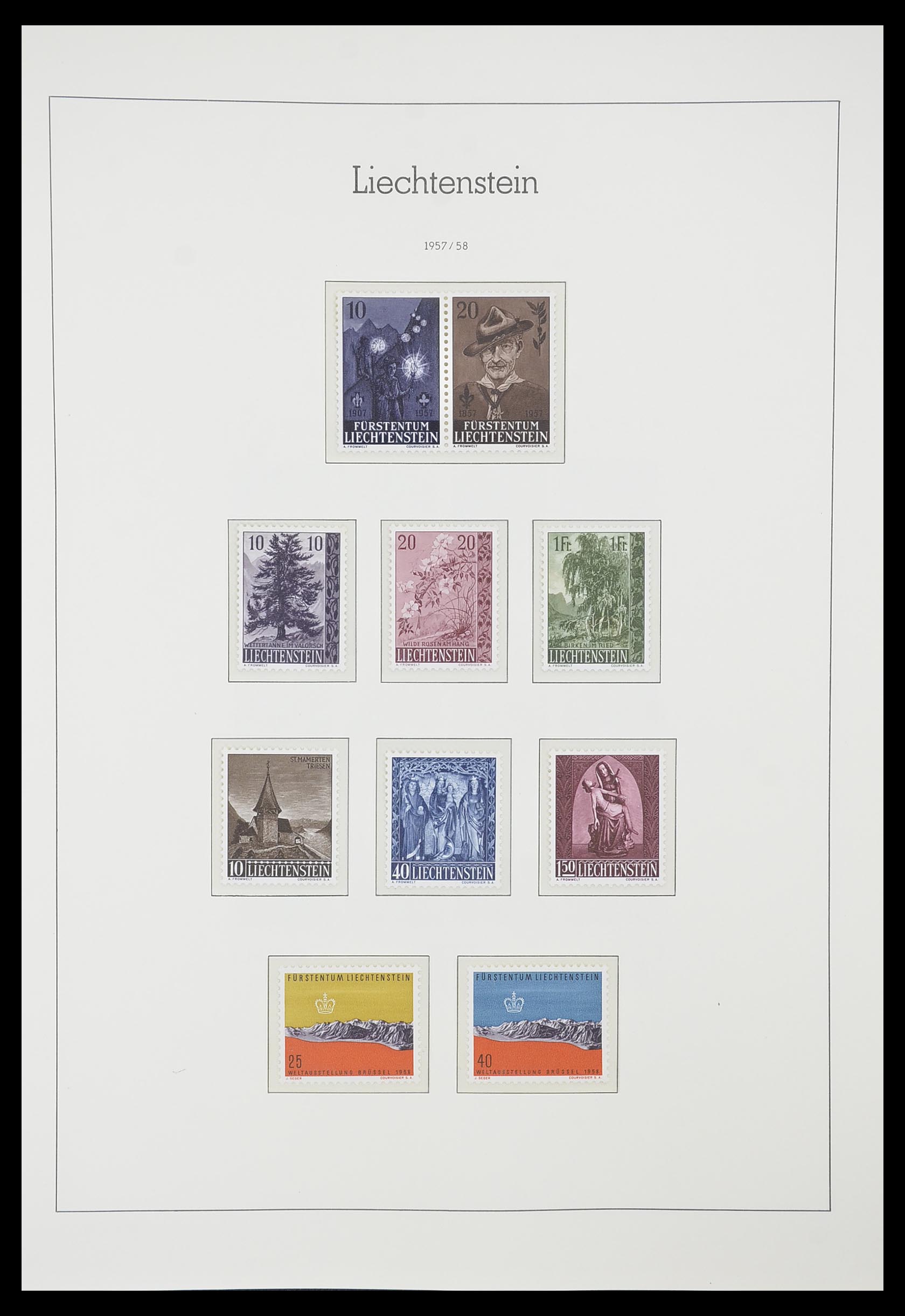 33825 035 - Stamp collection 33825 Liechtenstein 1912-1997.
