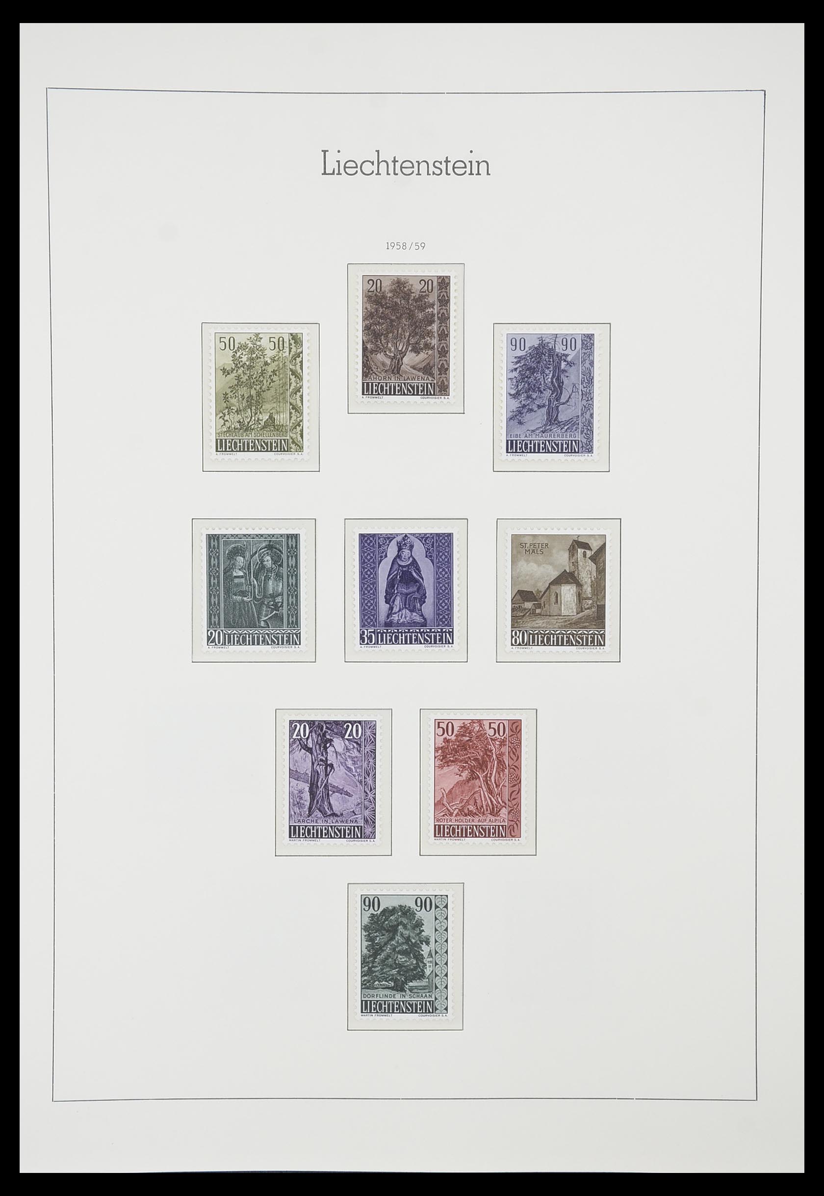 33825 037 - Postzegelverzameling 33825 Liechtenstein 1912-1997.