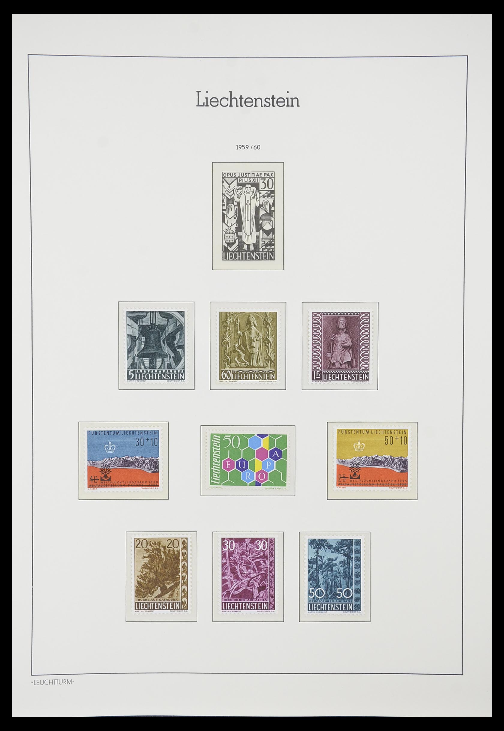 33825 038 - Postzegelverzameling 33825 Liechtenstein 1912-1997.