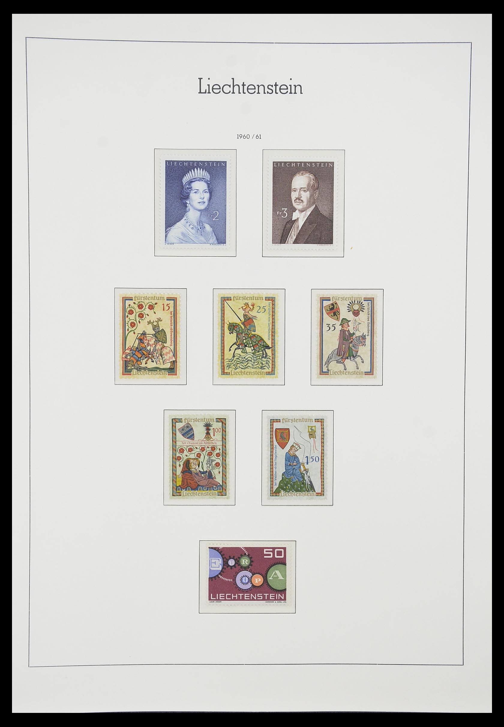 33825 041 - Postzegelverzameling 33825 Liechtenstein 1912-1997.