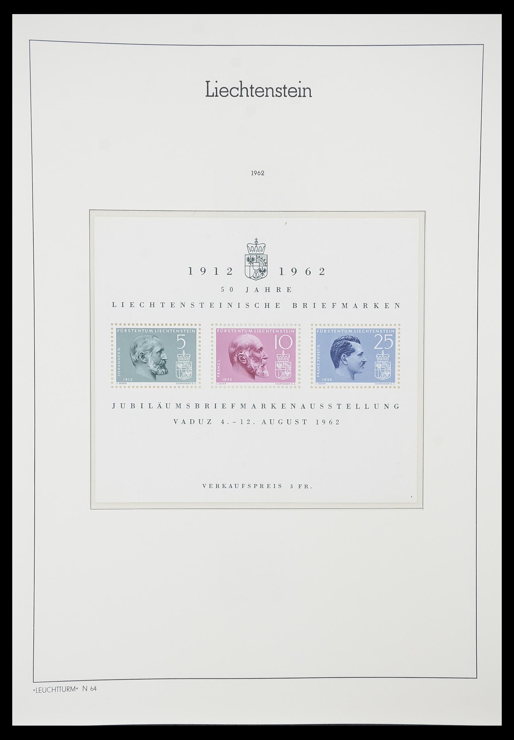 33825 042 - Stamp collection 33825 Liechtenstein 1912-1997.