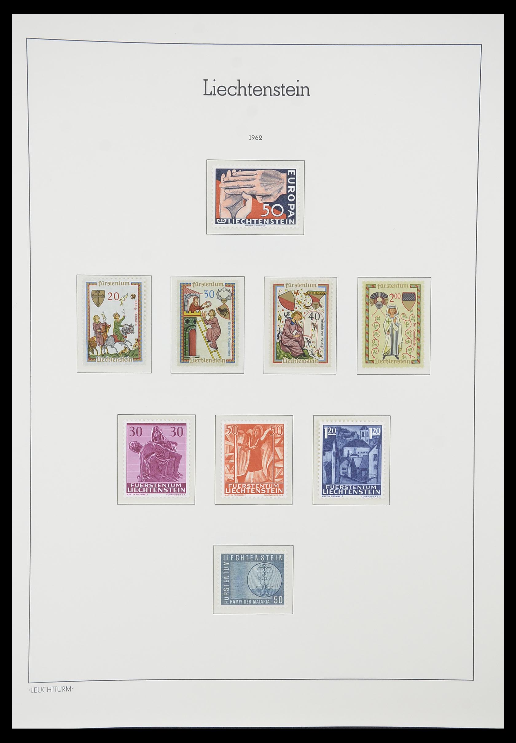 33825 043 - Stamp collection 33825 Liechtenstein 1912-1997.
